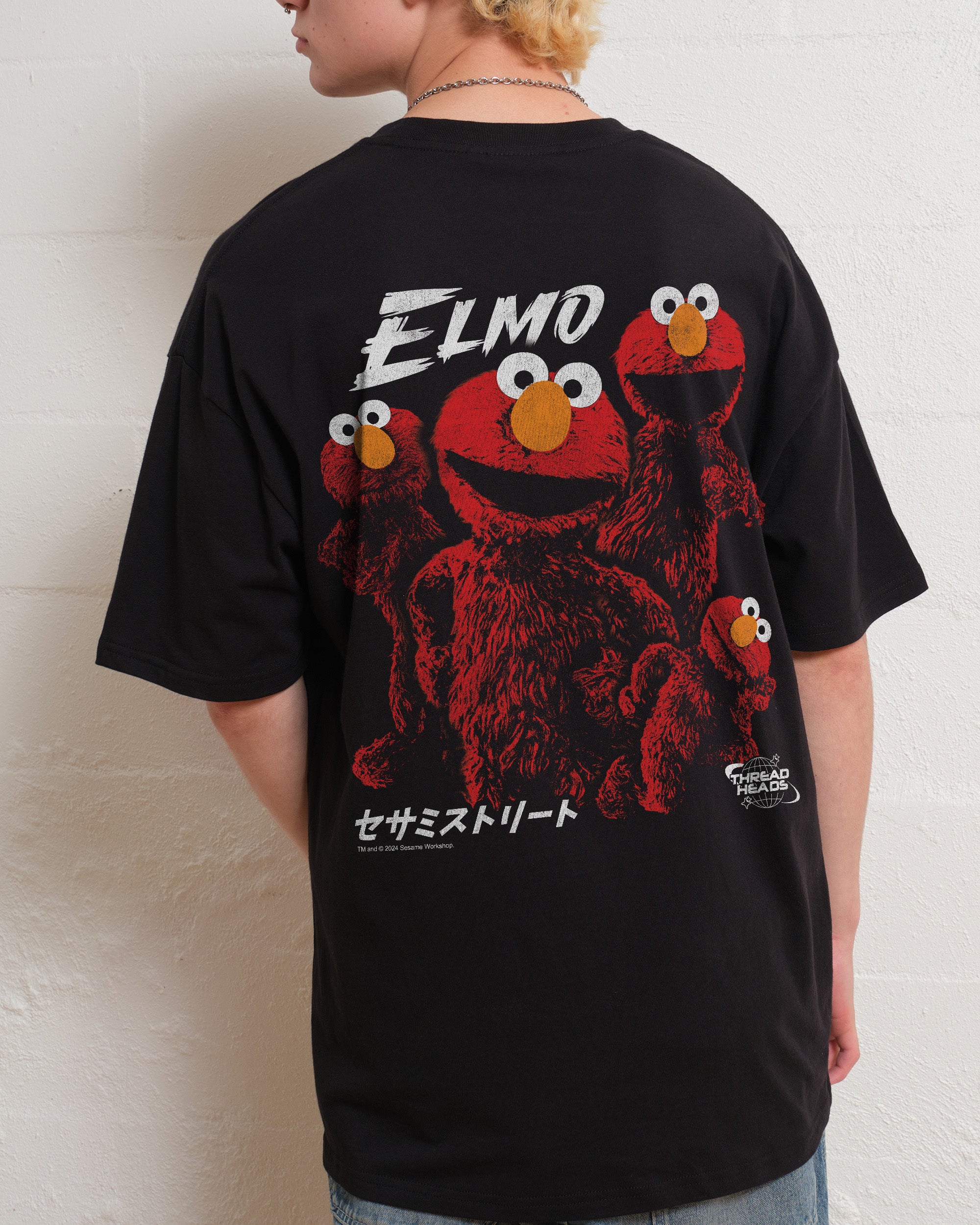 Tokyo Elmo Front and Back T-Shirt Australia Online Threadheads