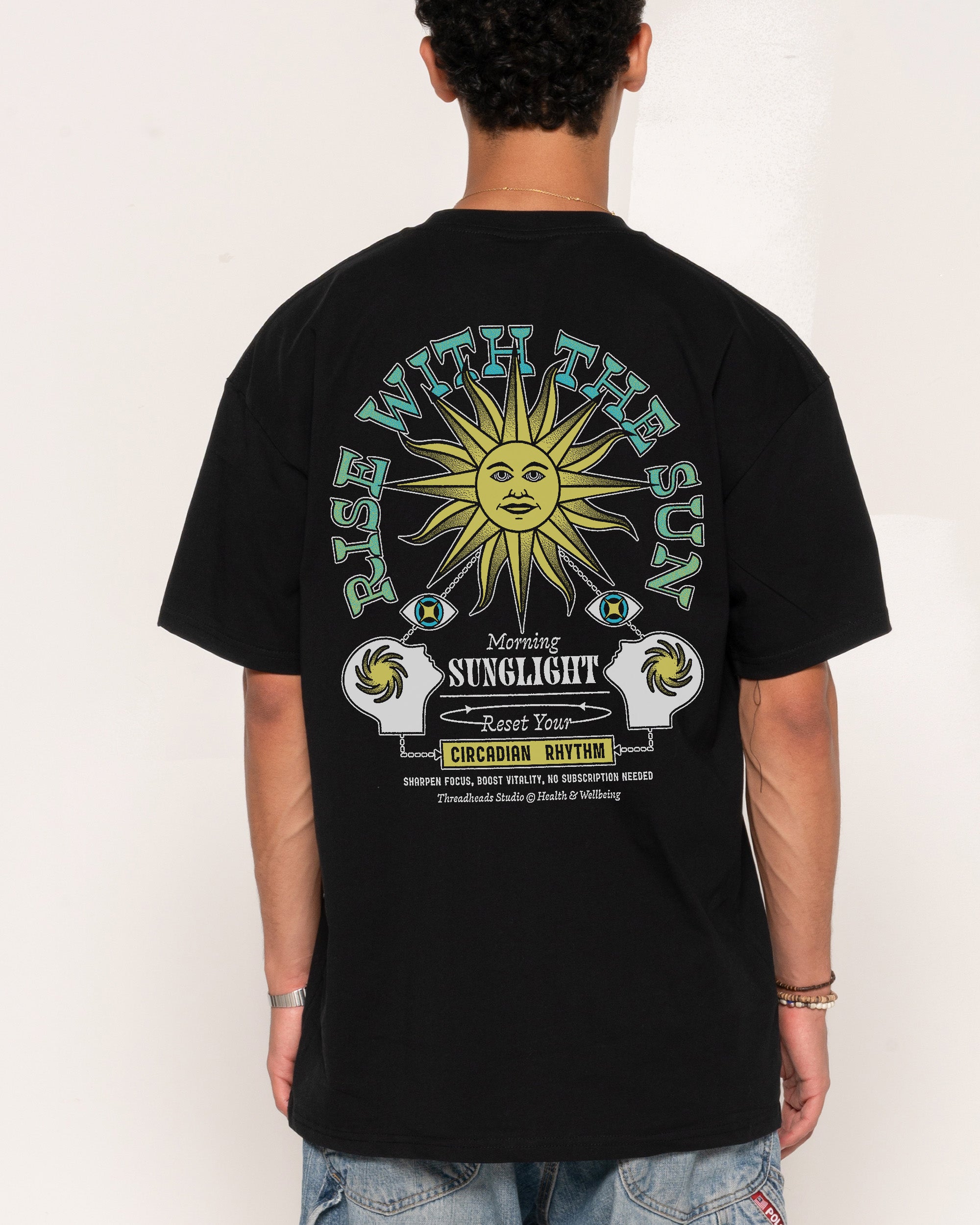 Rise With The Sun Black T-Shirt