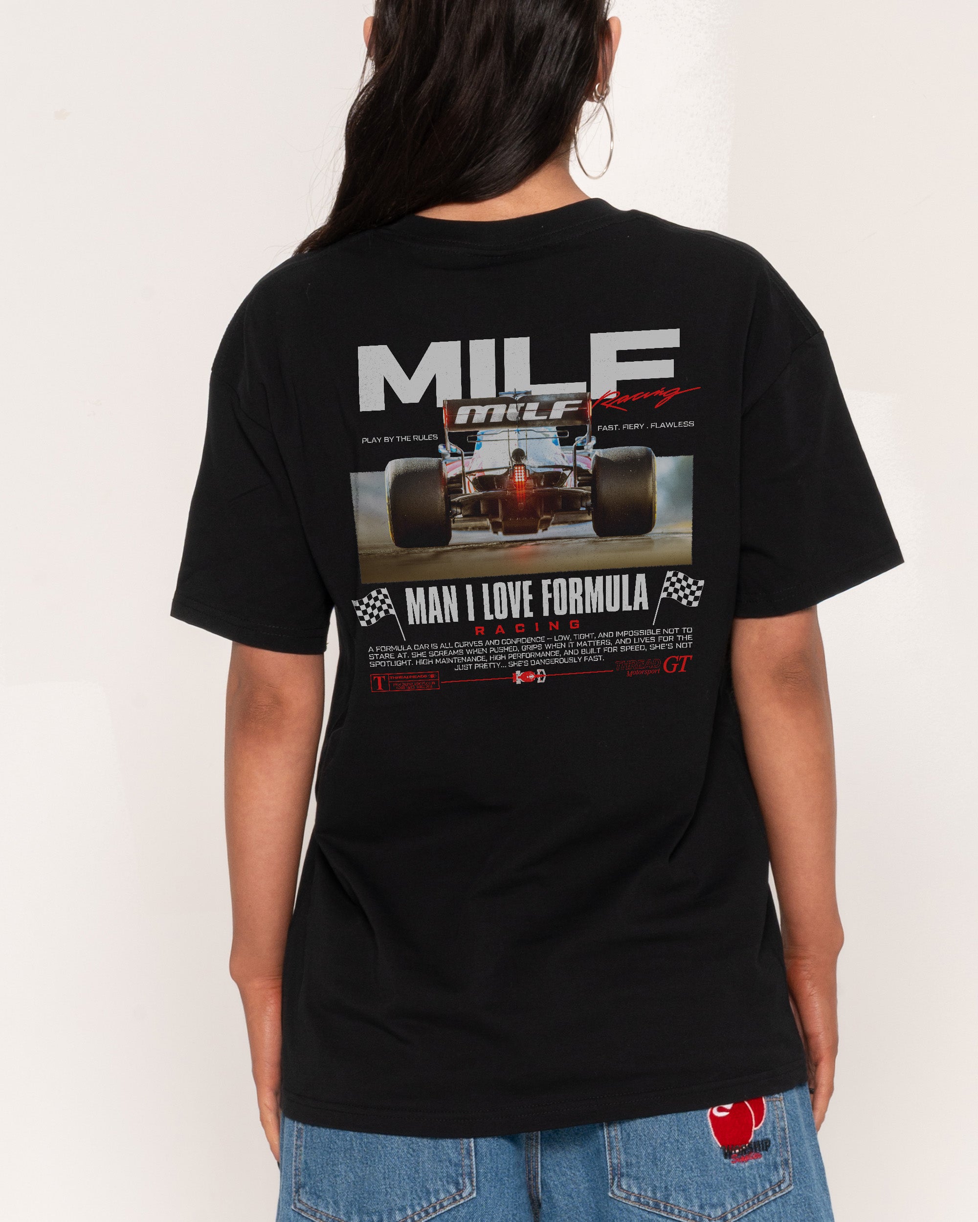 MILF Racing Black T-Shirt