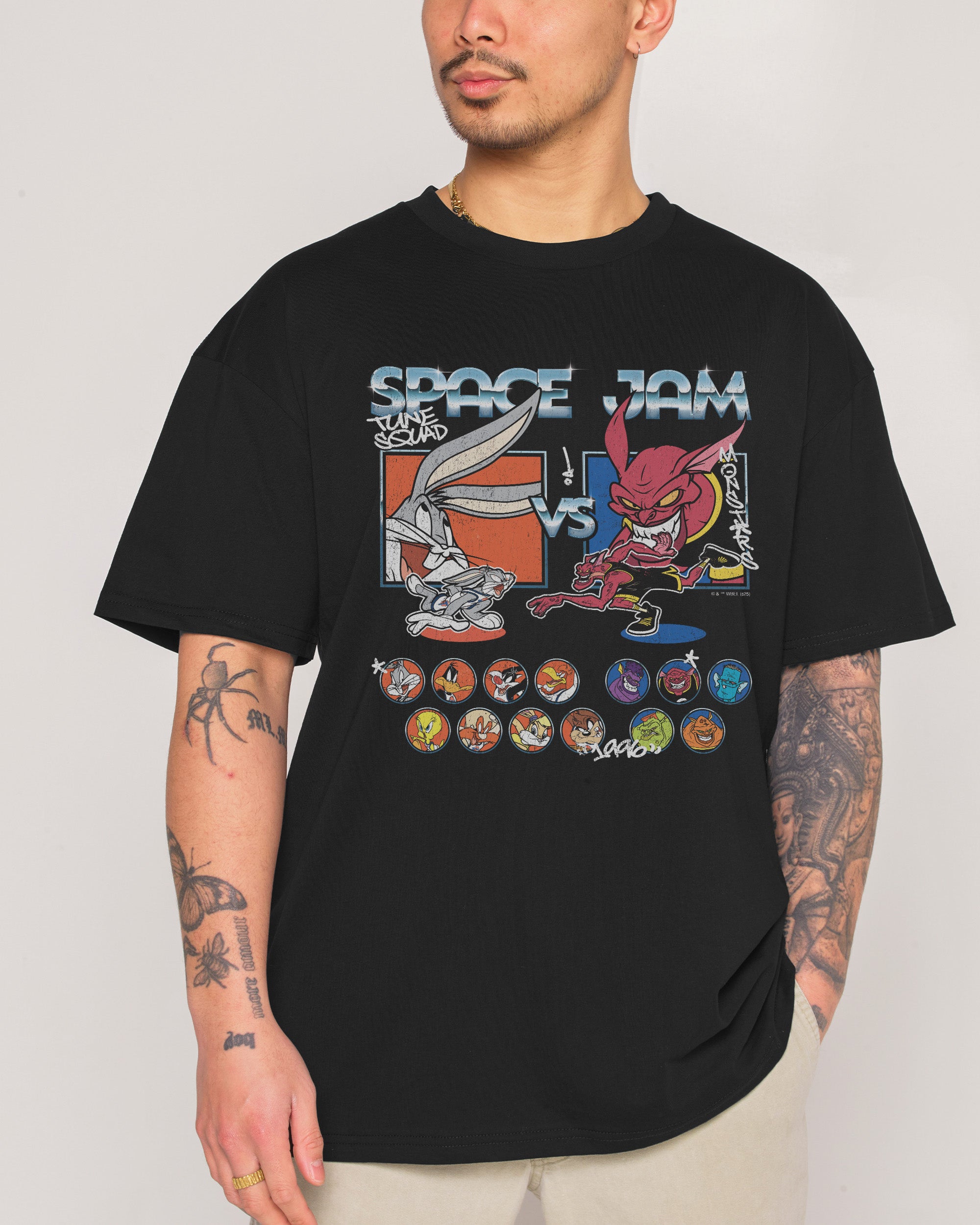 Tune Squad v Monsters Black T-Shirt