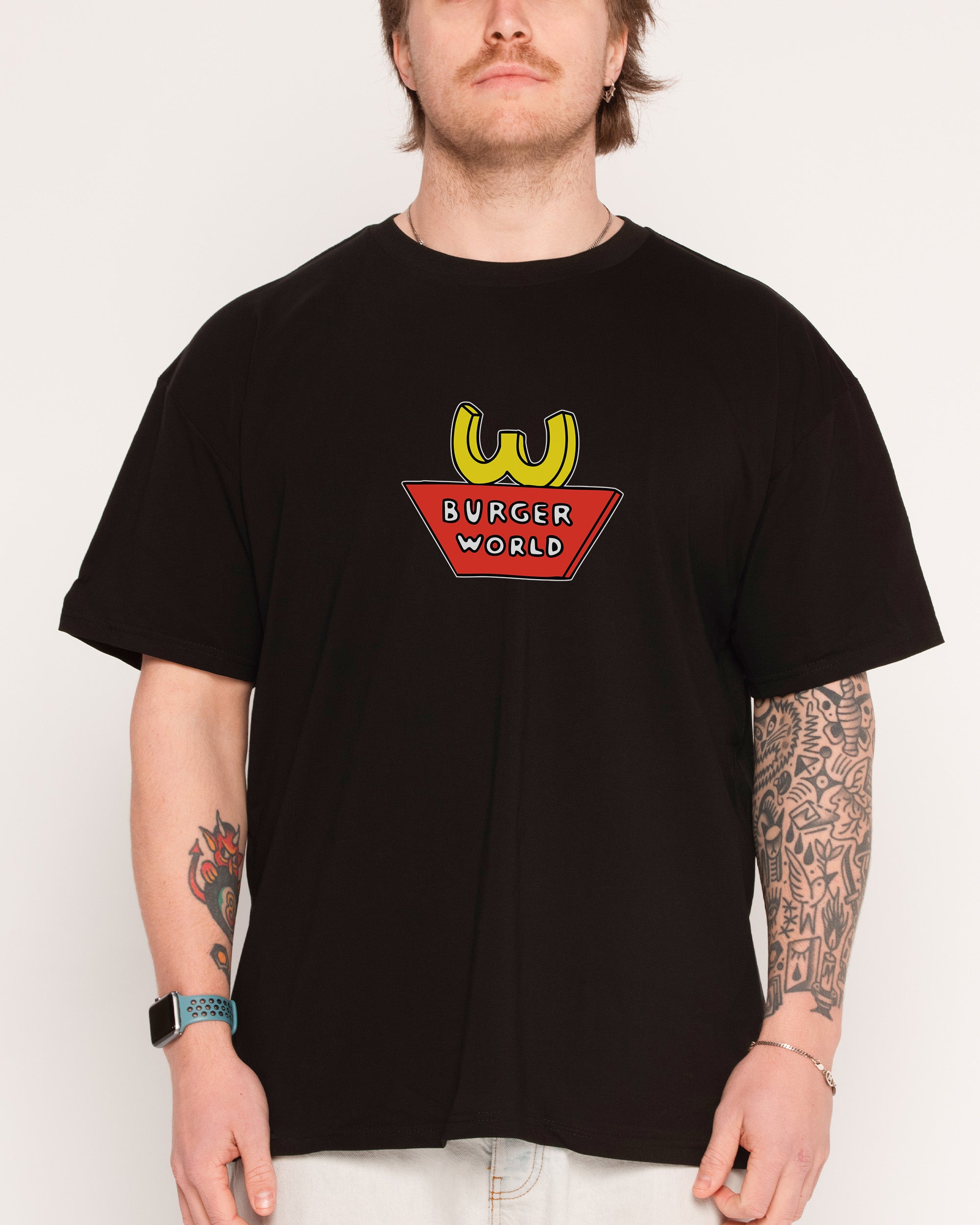 Burger World Black T-Shirt