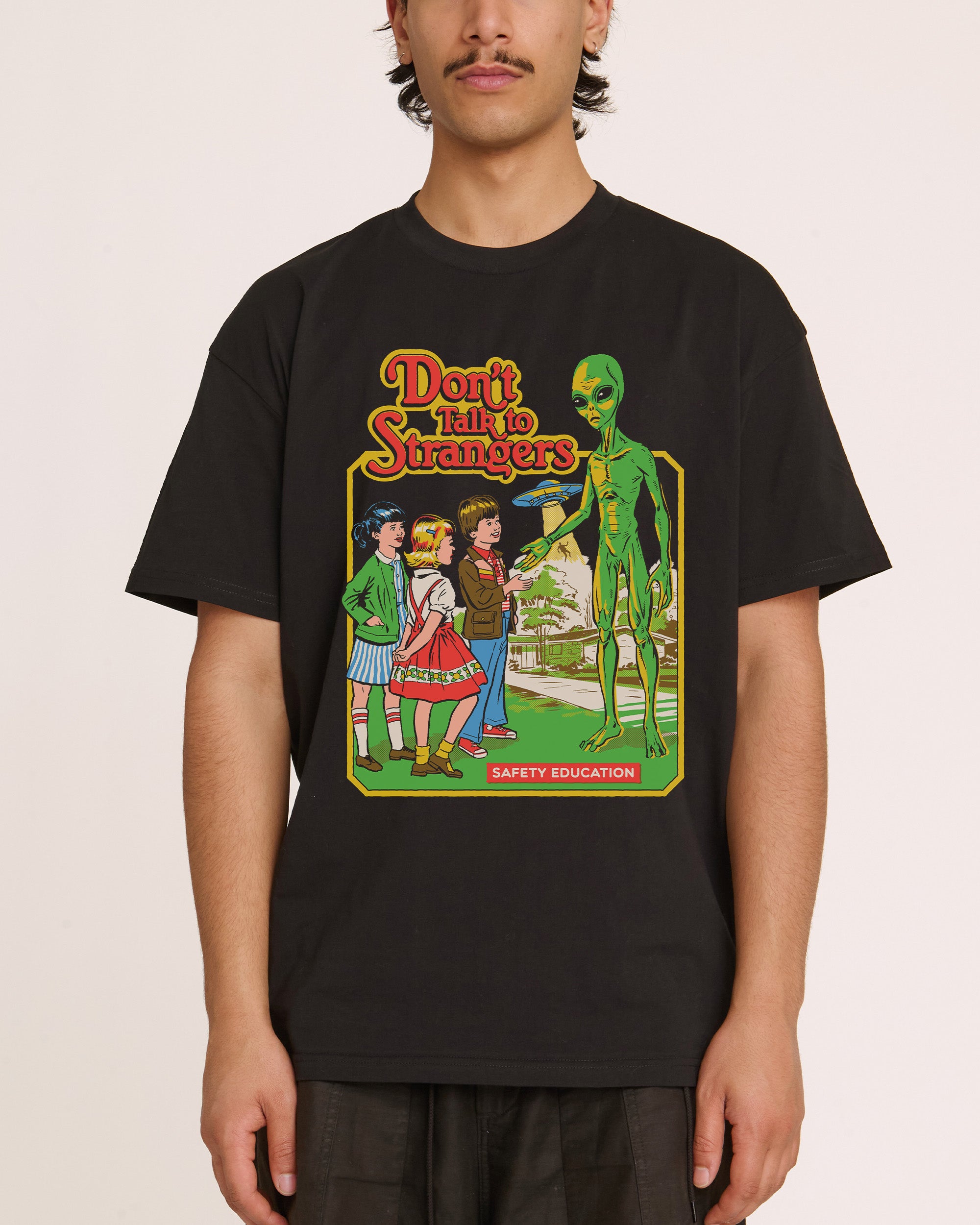 Don't Talk To Strangers T-Shirt | Designed by Steven Rhodes Canada