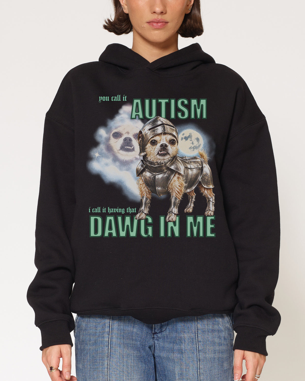 Dawg in Me Black Hoodie