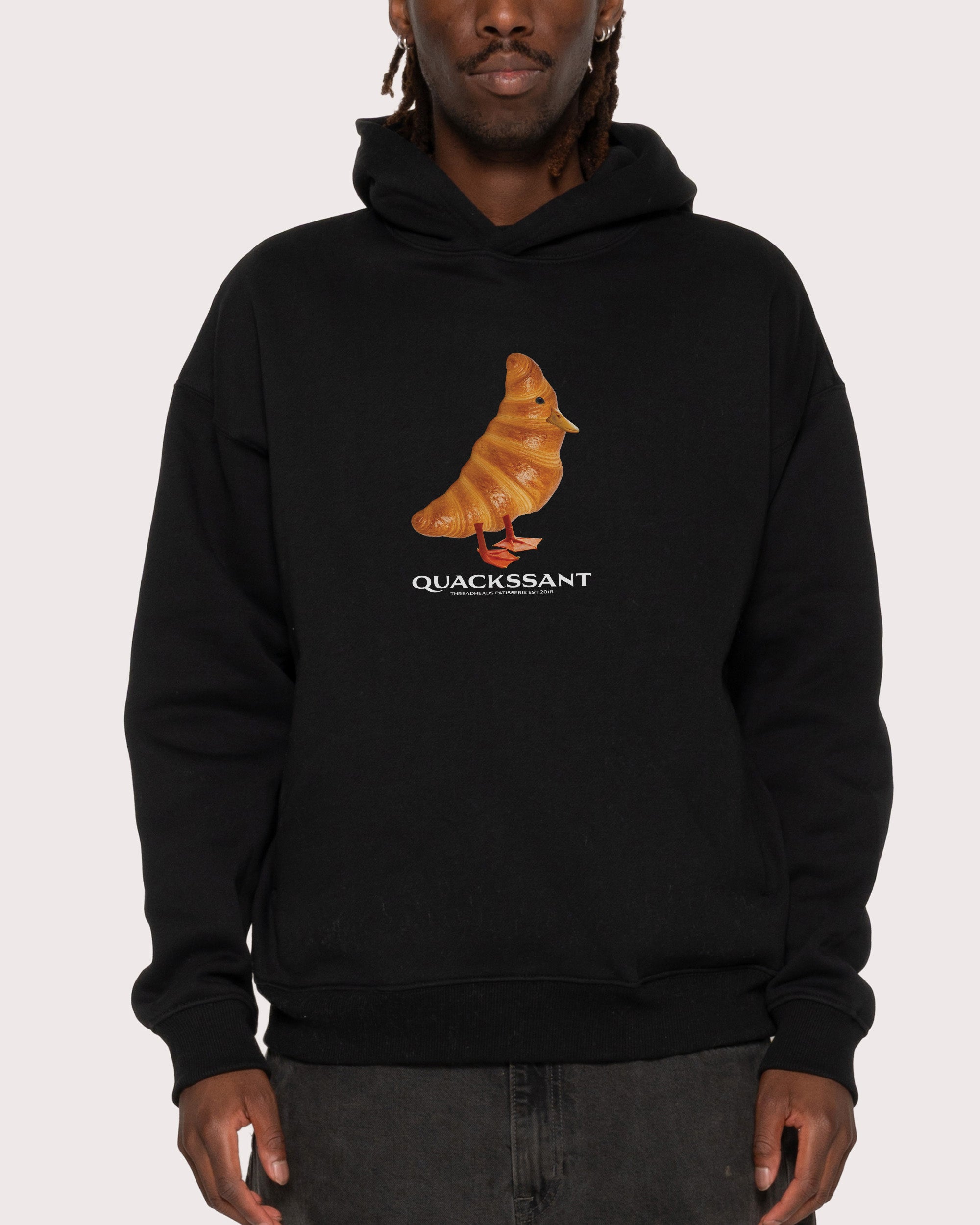 Quackssant Black Hoodie