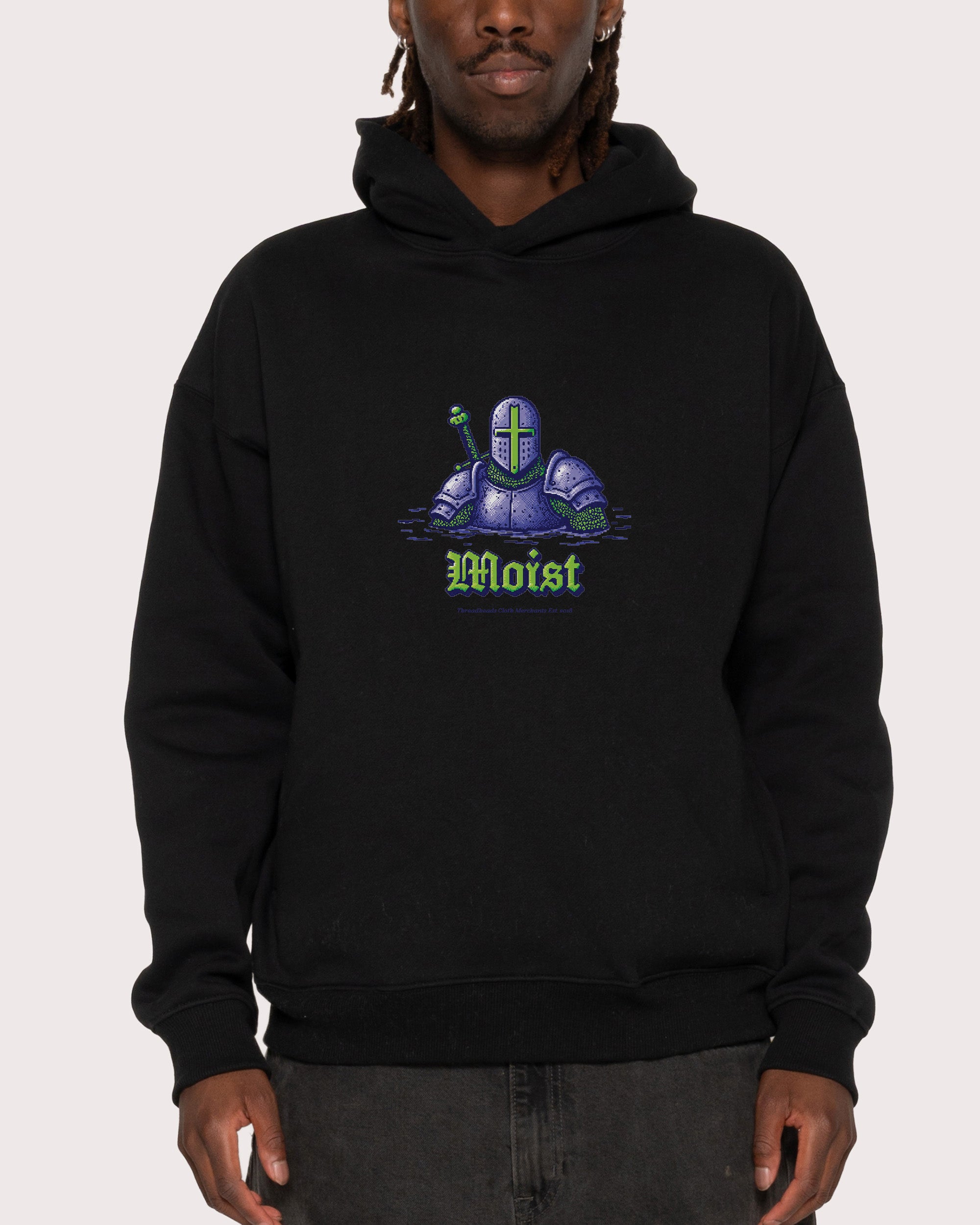 Moist Knight Black Hoodie