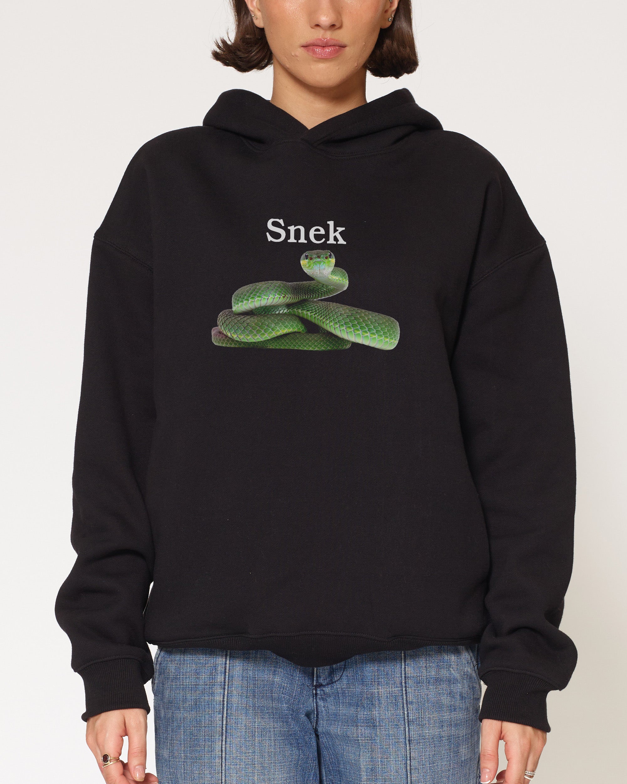 Snek Black Hoodie
