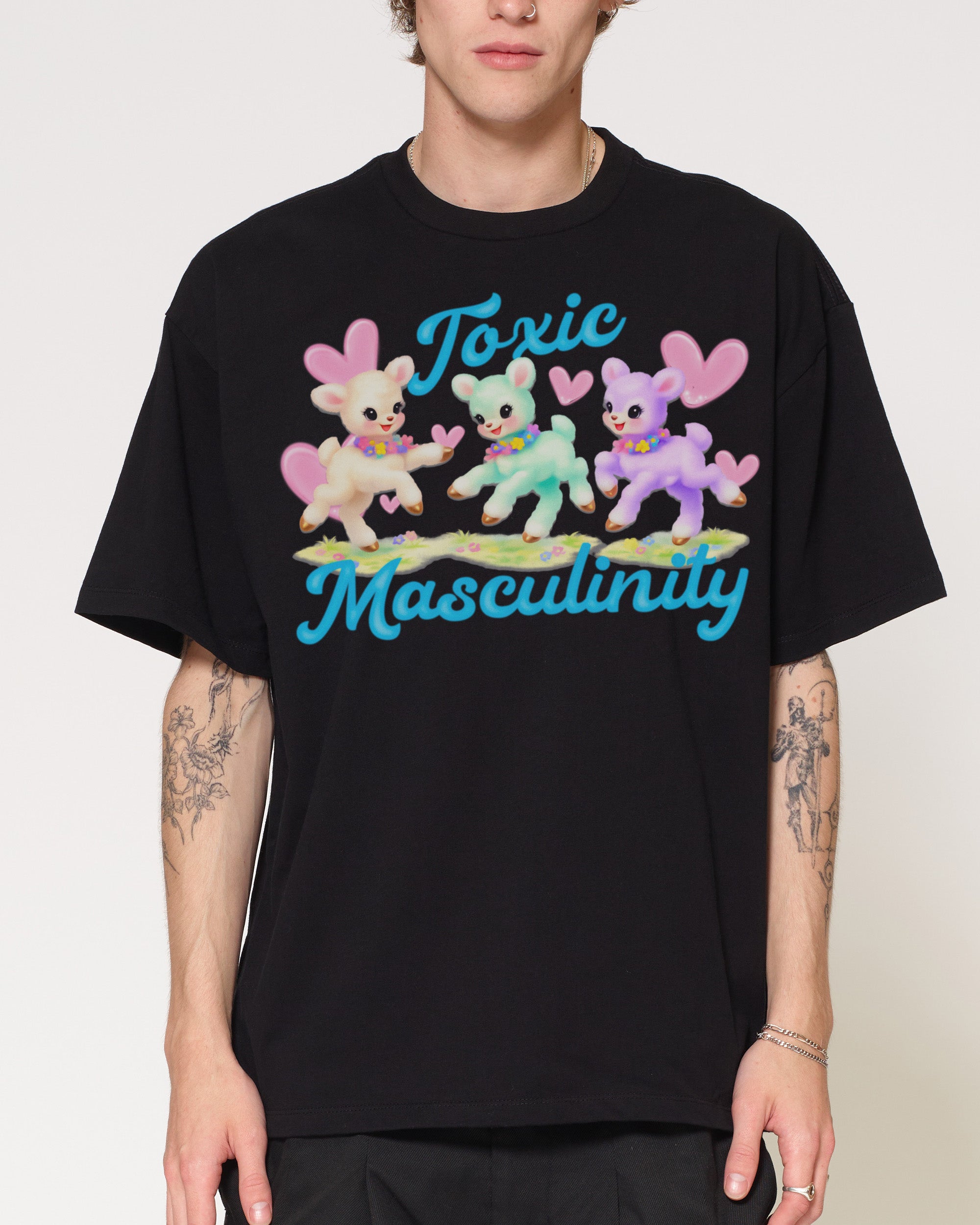 Toxic Masculinity Black Oversized Tee