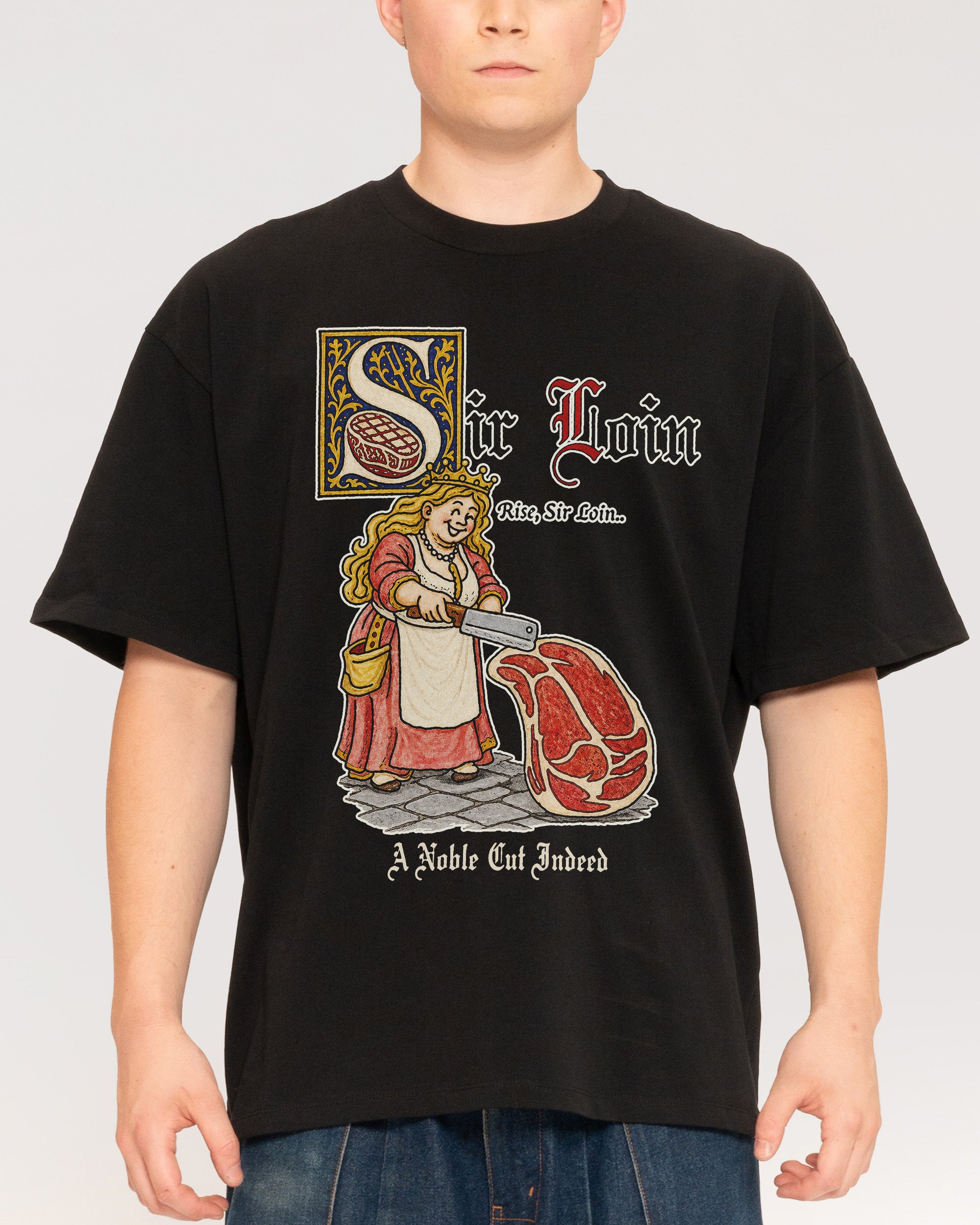 Sir Loin Black Oversized Tee
