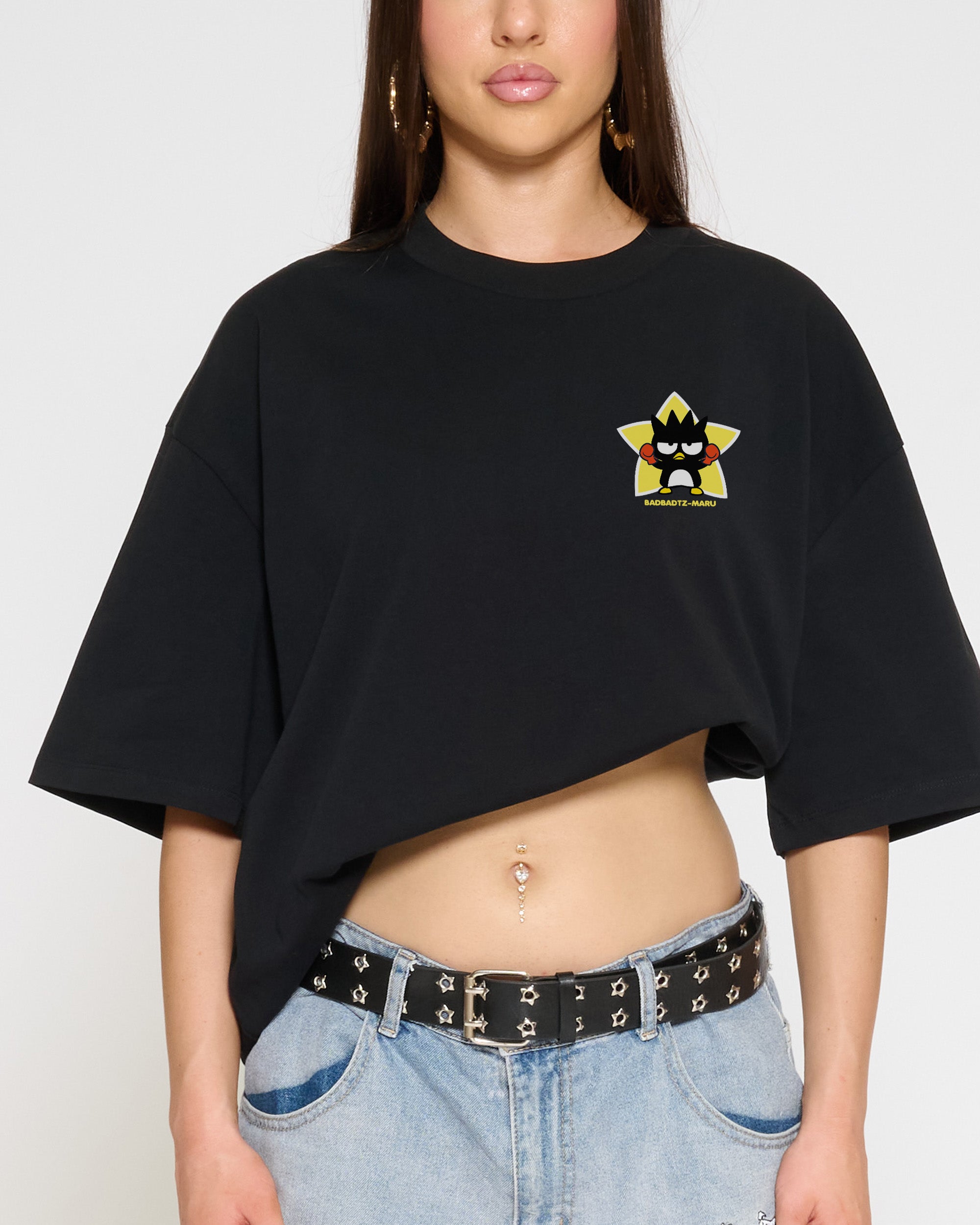 Bad Badtz-Maru Training Trouble Oversized Tee Official Hello Kitty and Friends collab Threadheads