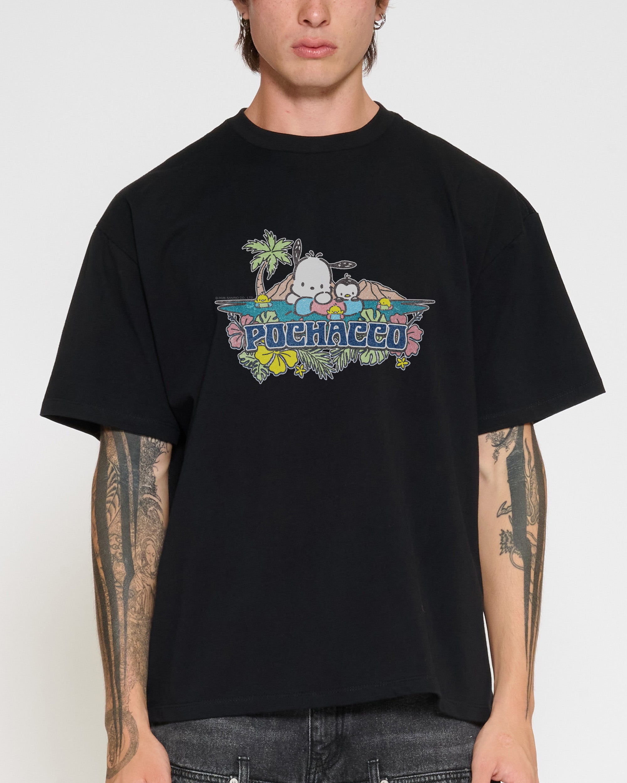 Pochacco Summer Friends Oversized Tee | Sanrio | Threadheads Europe