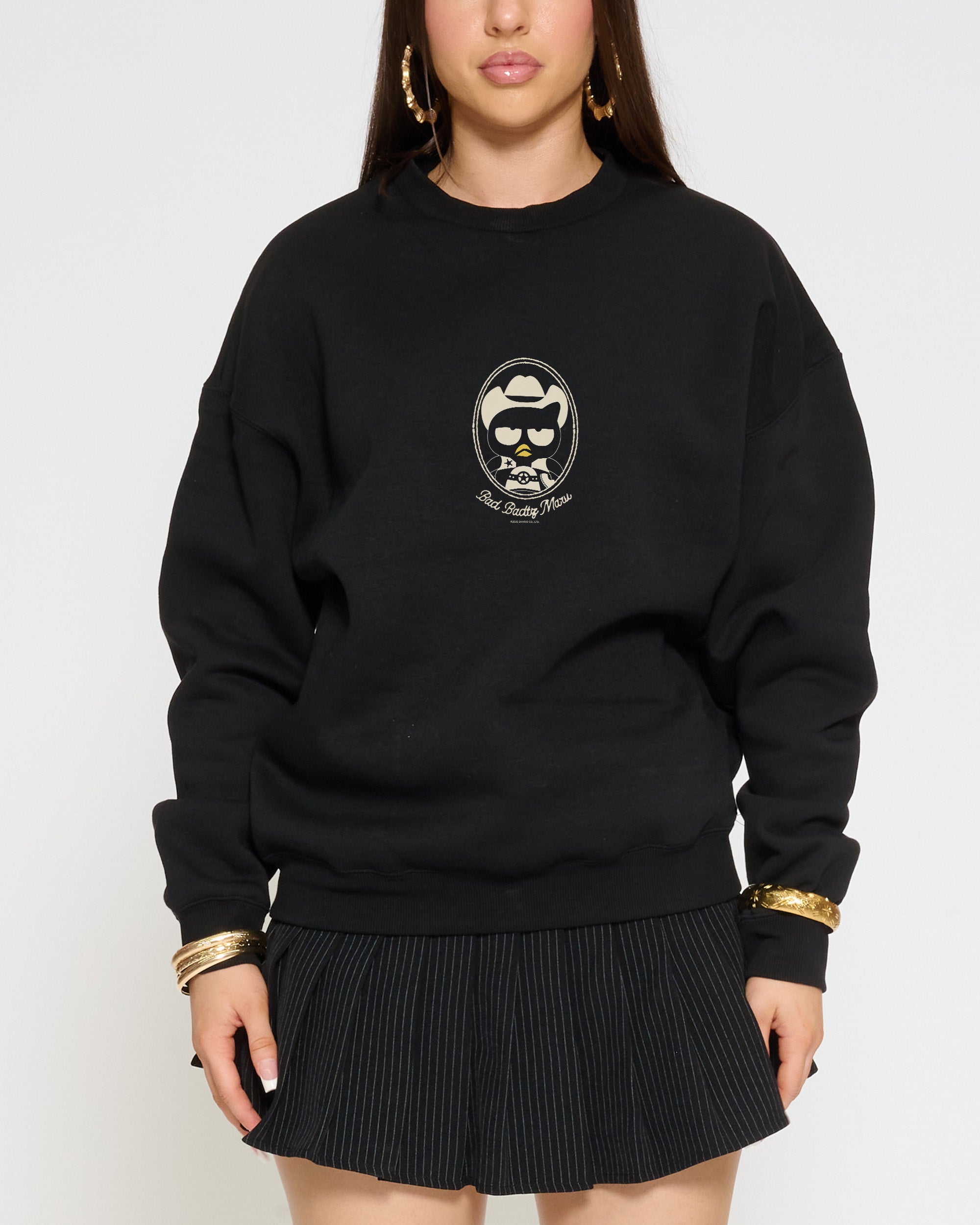 Bad Badtz-Maru Rodeo Club Sweatshirt Official Hello Kitty and Friends collab Threadheads