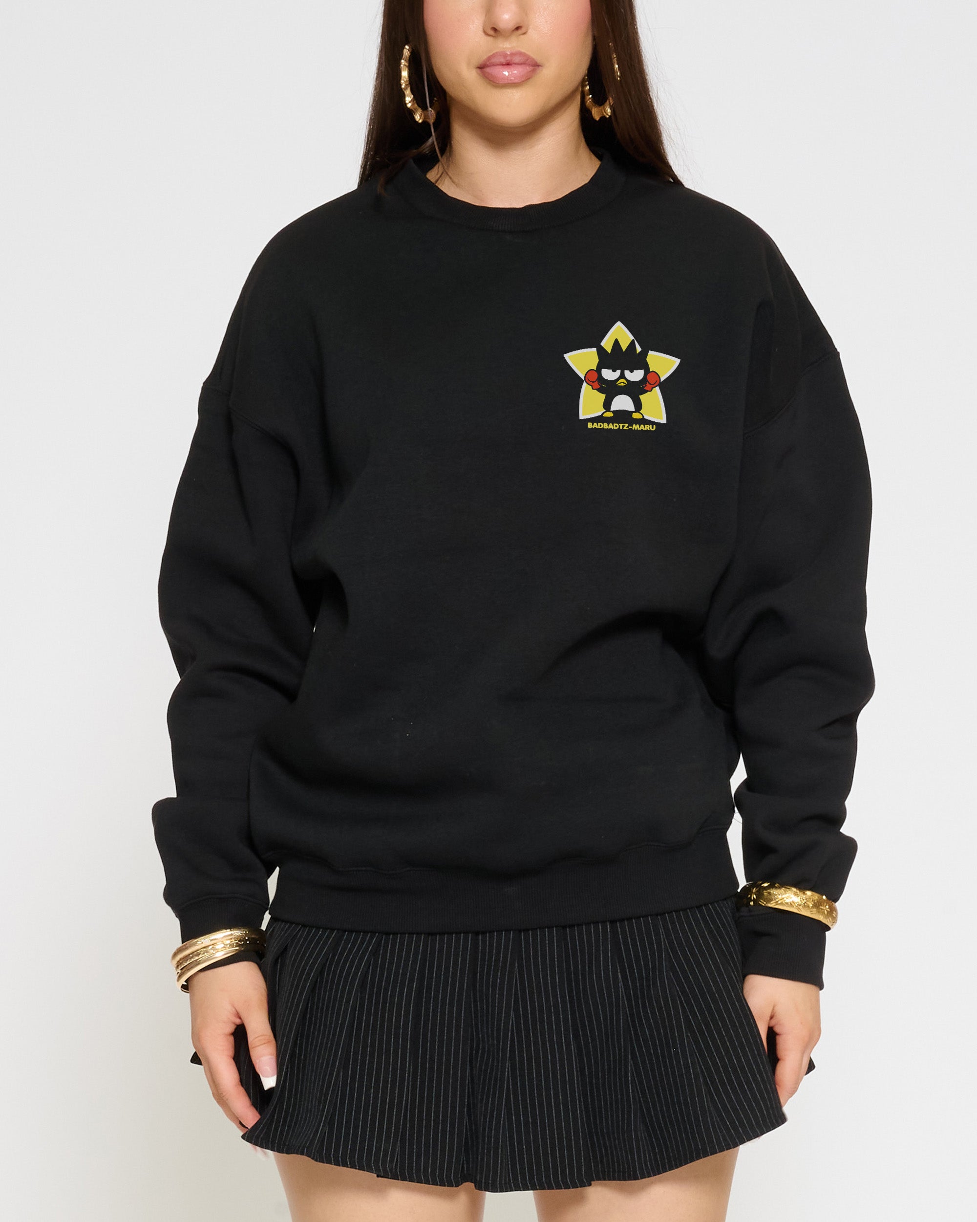 Bad Badtz-Maru Training Trouble Sweatshirt Official Hello Kitty and Friends collab Threadheads