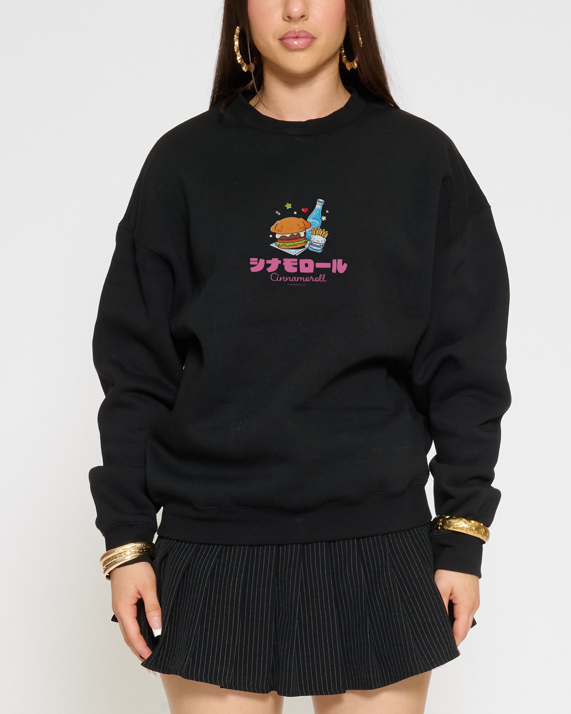 Cinnamoroll Kawaii Sweatshirt Official Hello Kitty and Friends collab Threadheads