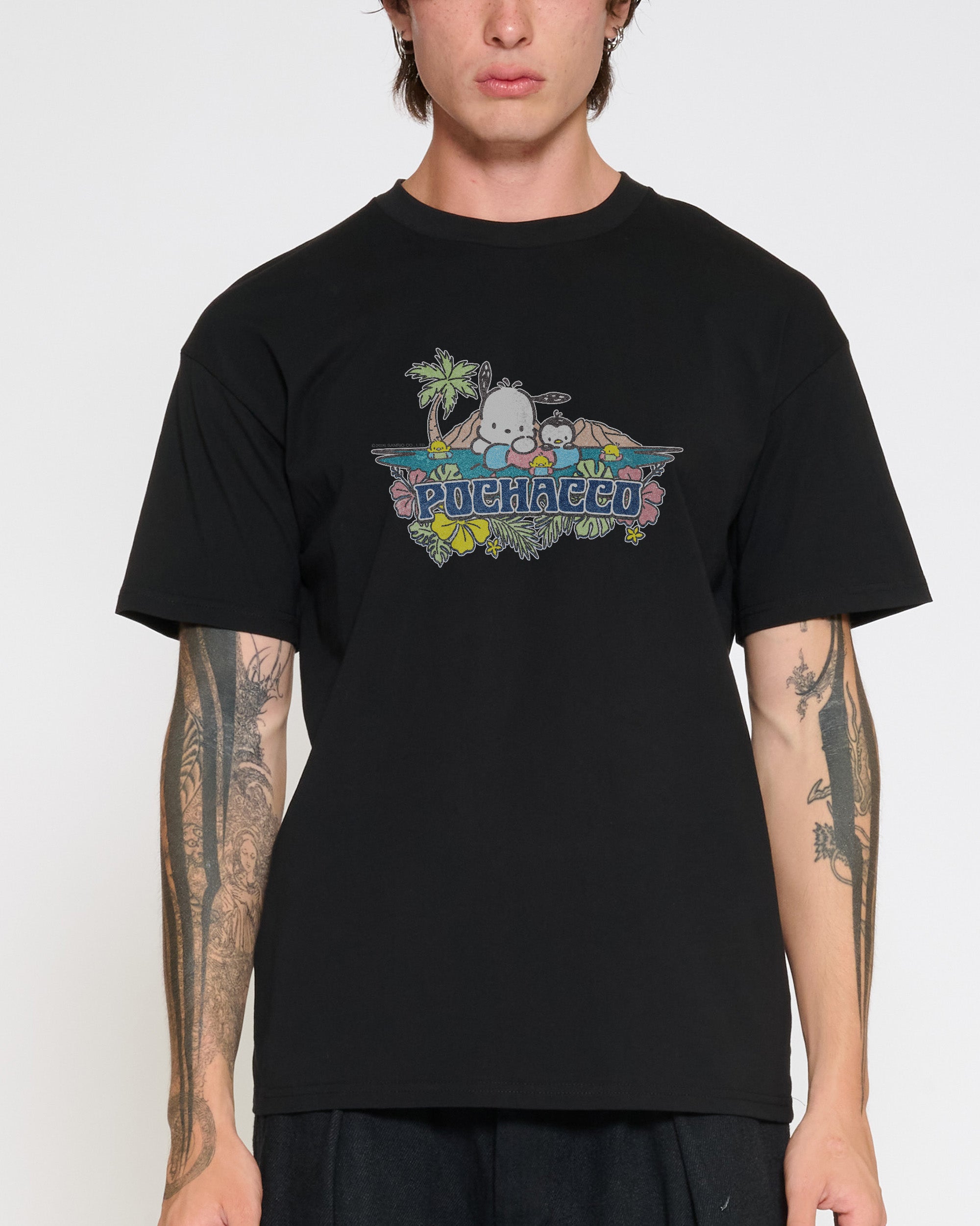 Pochacco Summer Friends T-Shirt Official Hello Kitty and Friends collab Threadheads