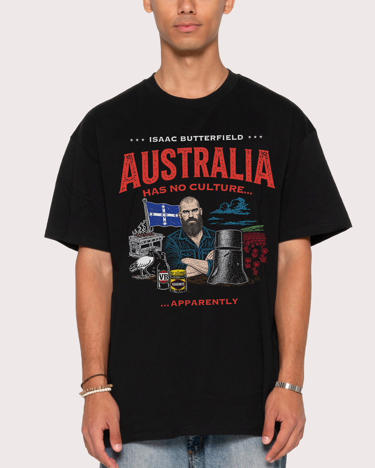No Culture Black Oversized Tee