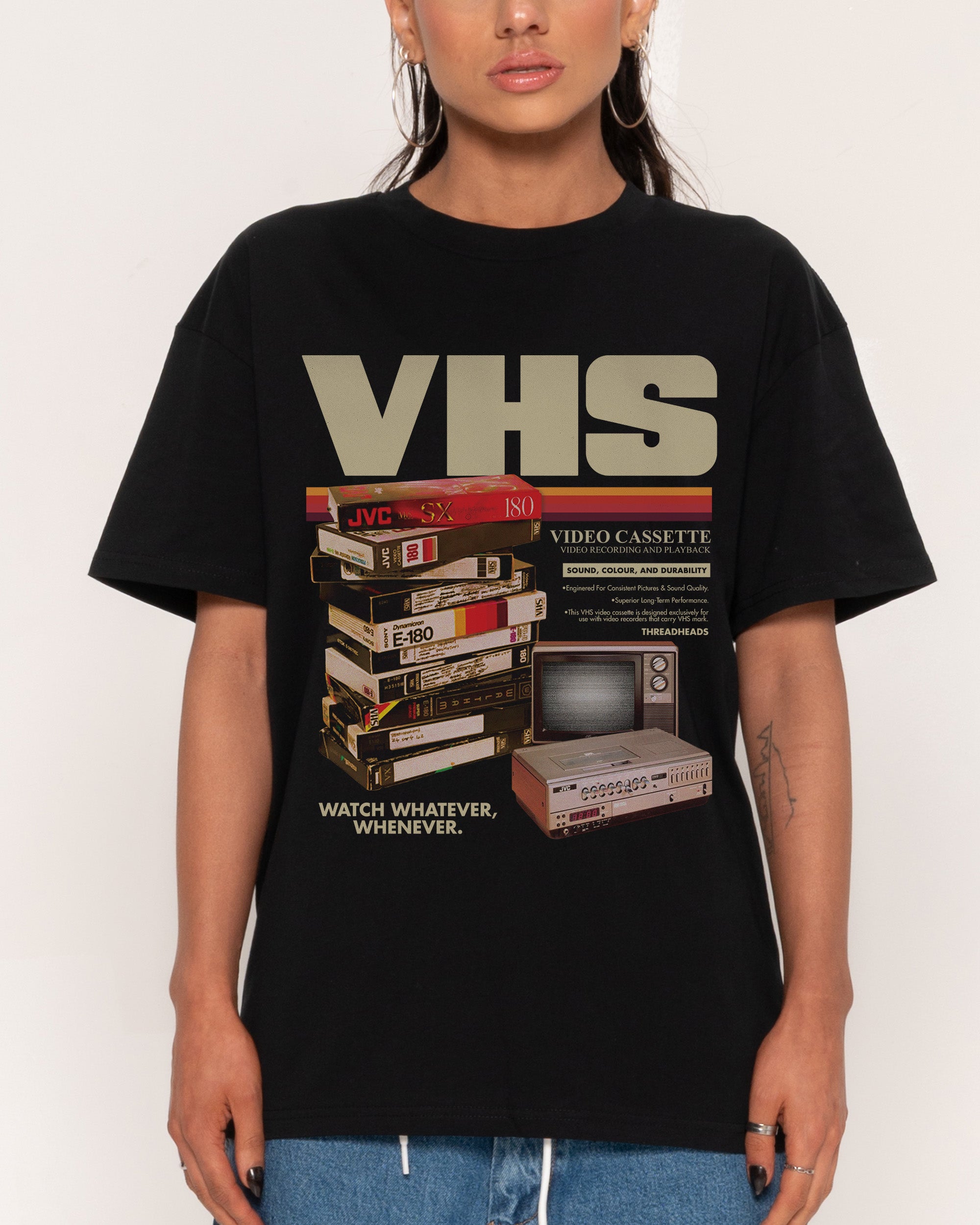 Vintage VHS Tapes T-Shirt – view 7