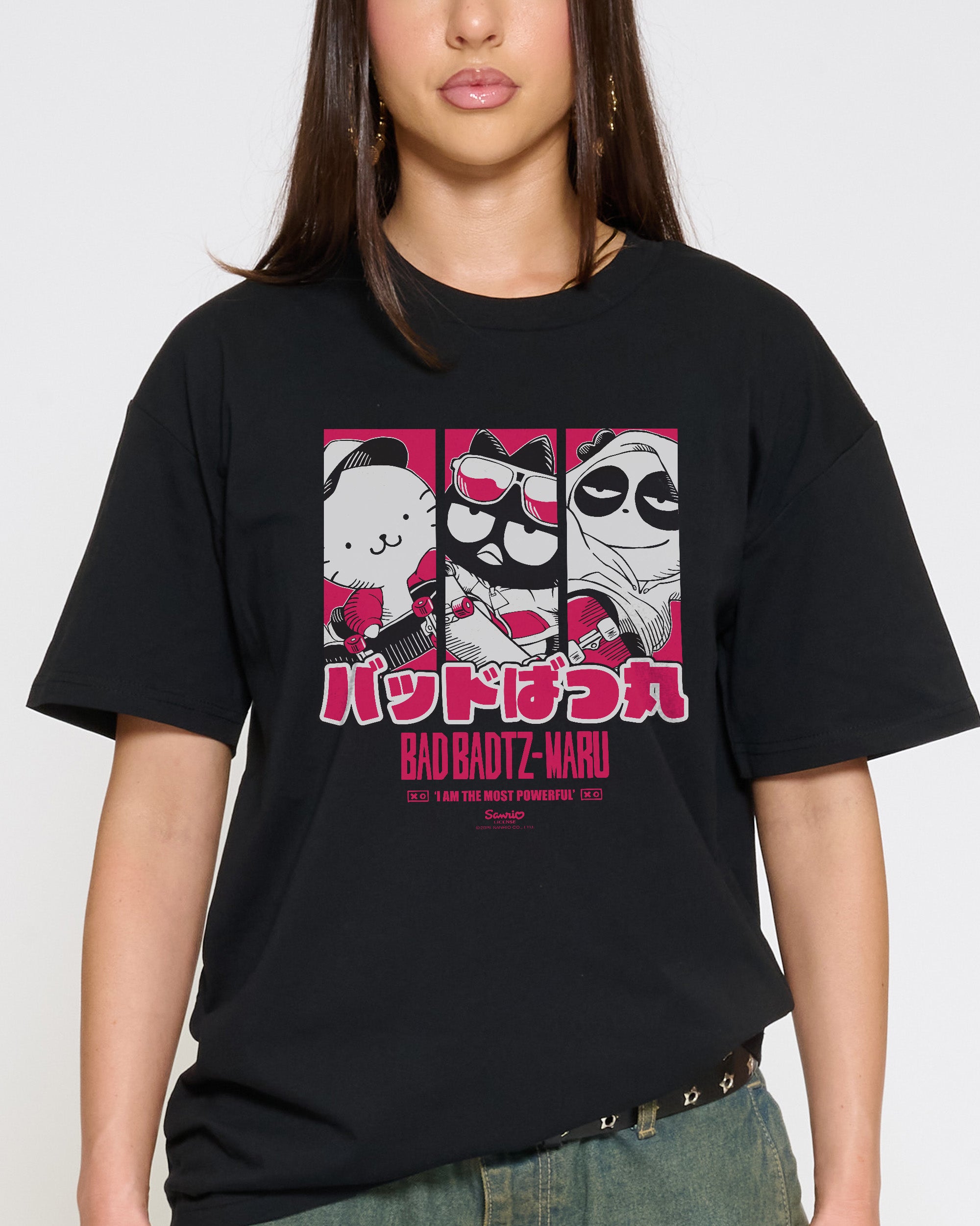 Bad Badtz-Maru Skate T-Shirt Official Hello Kitty and Friends collab Threadheads
