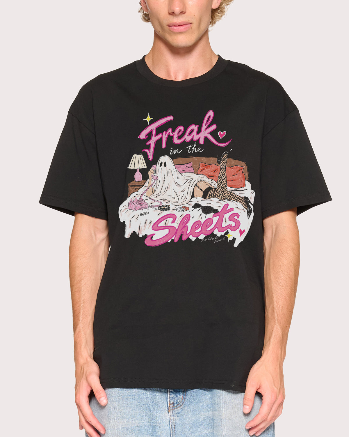 Freak in the Sheets Ghost Black T-Shirt