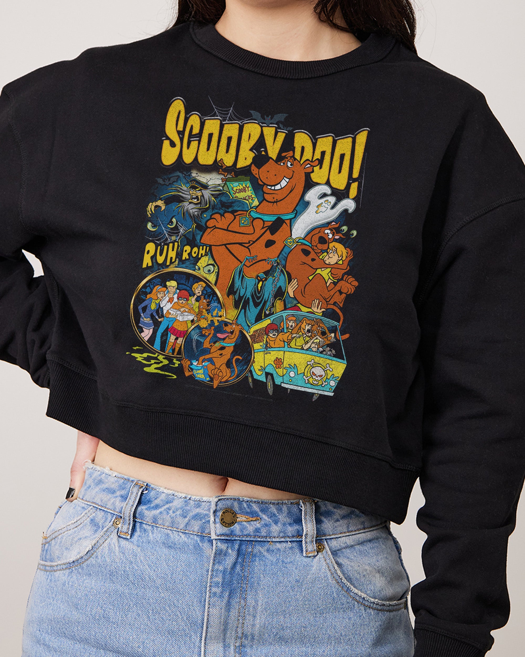 Scooby Doo Bootleg Crop Jumper Australia Online Black