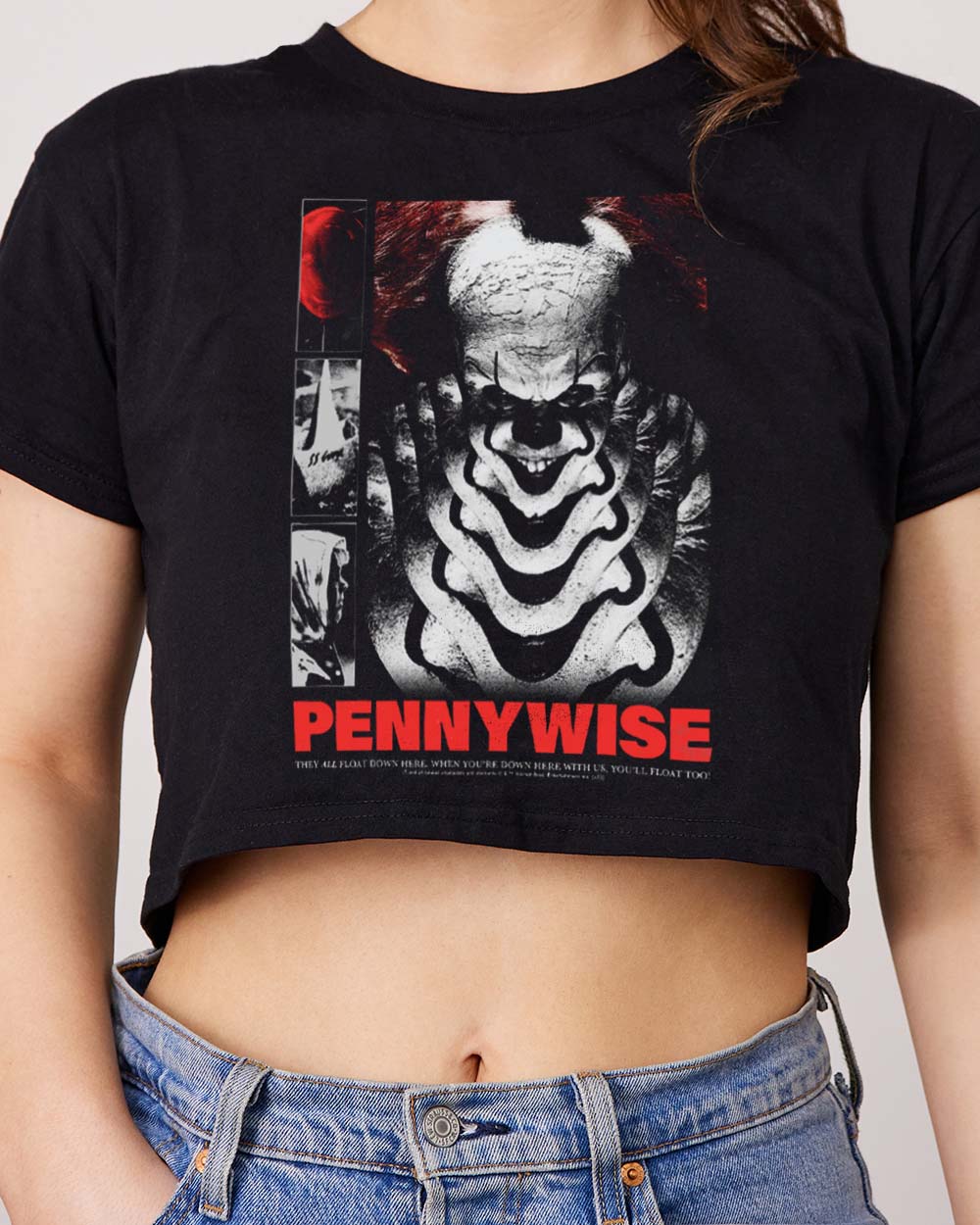 Pennywise Crop Tee Australia Online Black