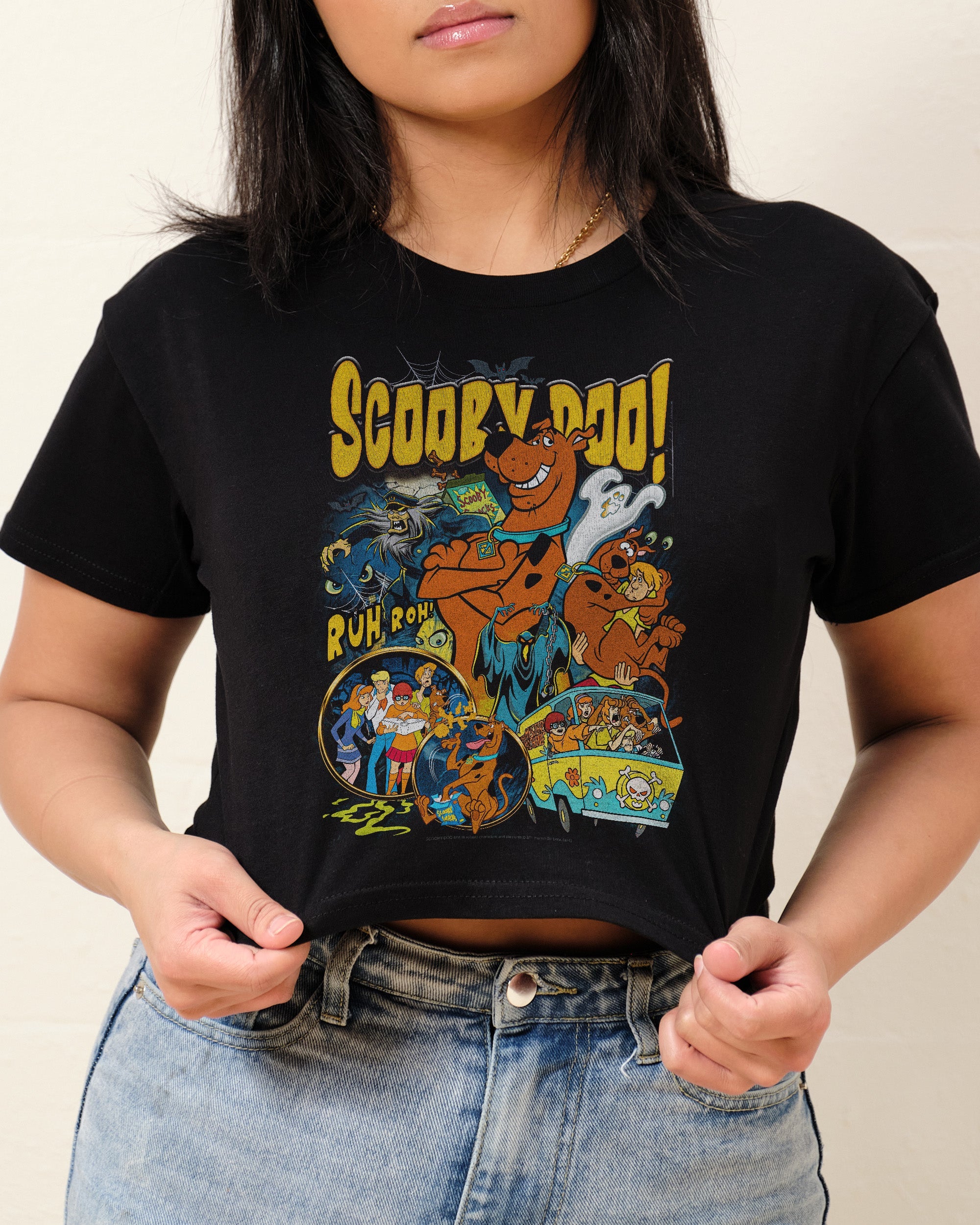 Scooby Doo Bootleg Crop Tee Australia Online Black