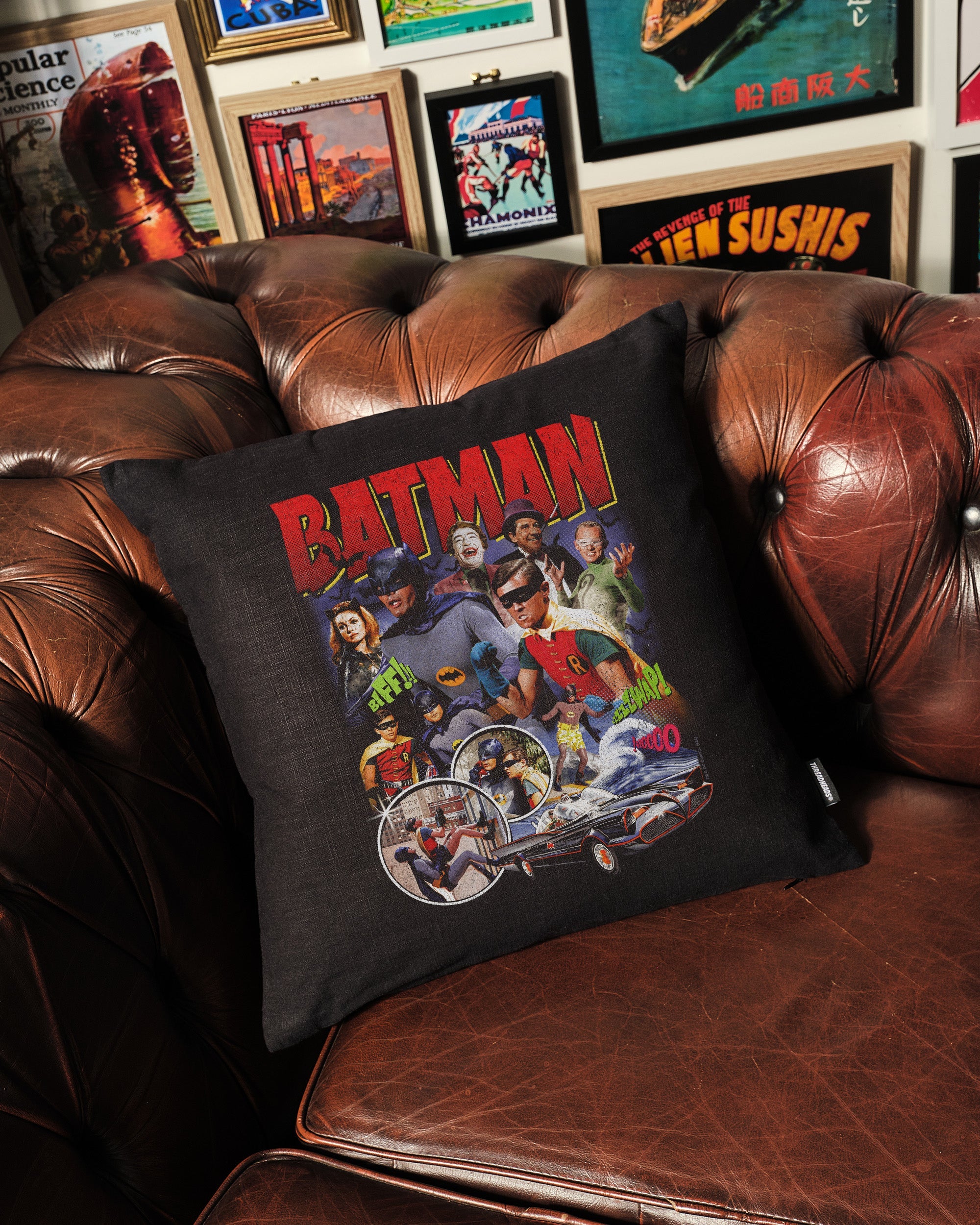 Batman Bootleg Cushion Australia Online Black