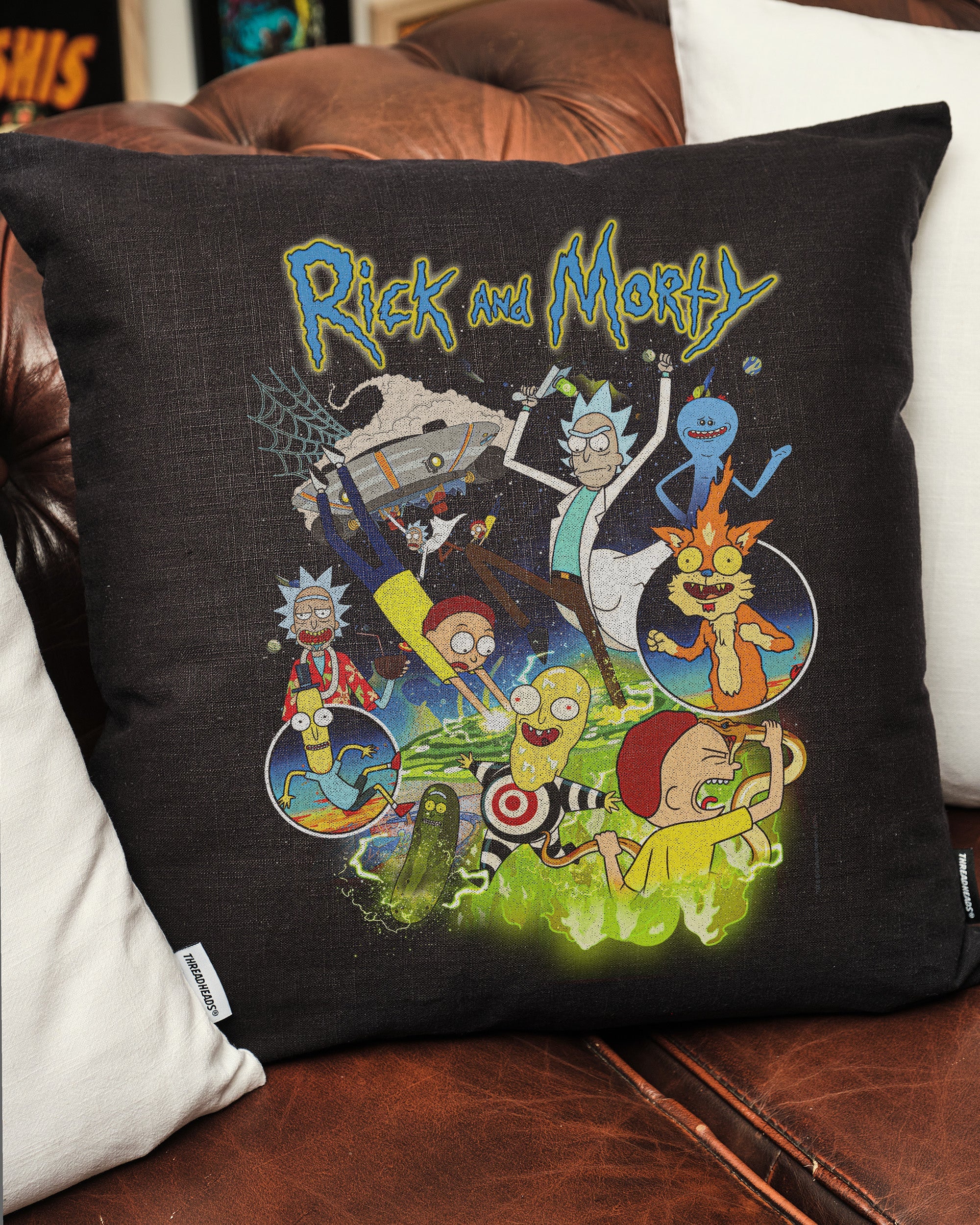Rick and Morty Bootleg Cushion Australia Online Black