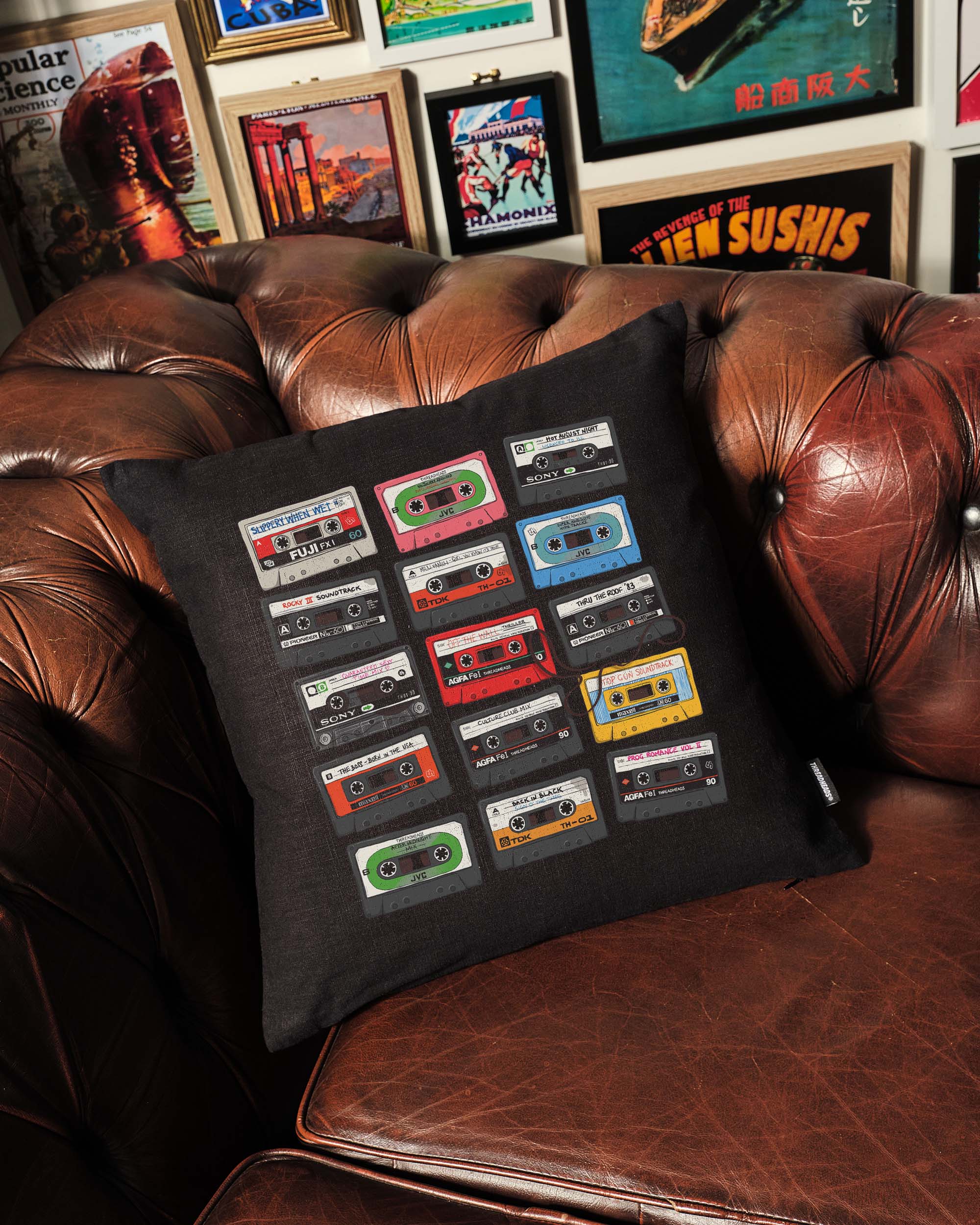 Cassette Tapes Cushion