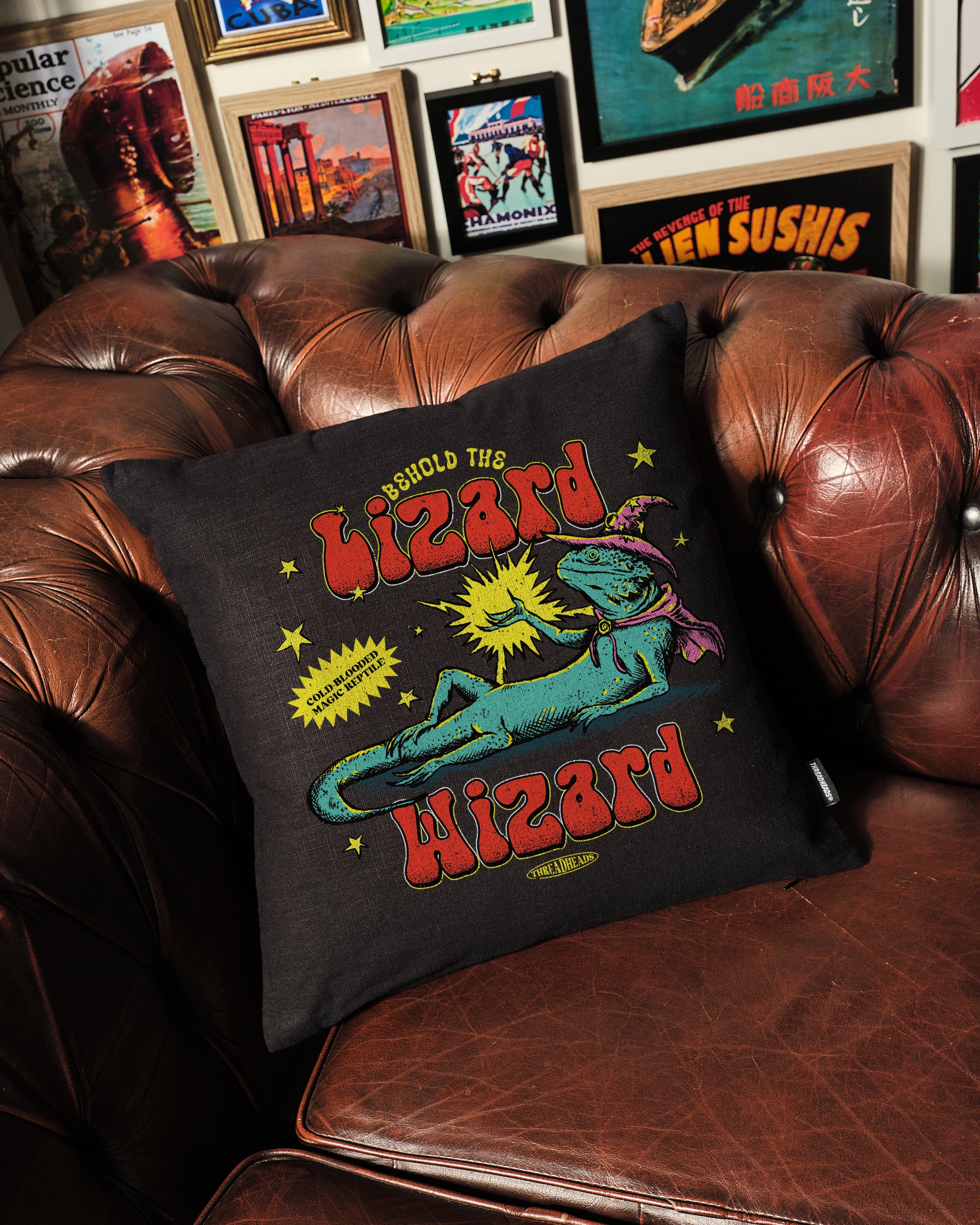 Lizard Wizard Cushion Australia Online Black