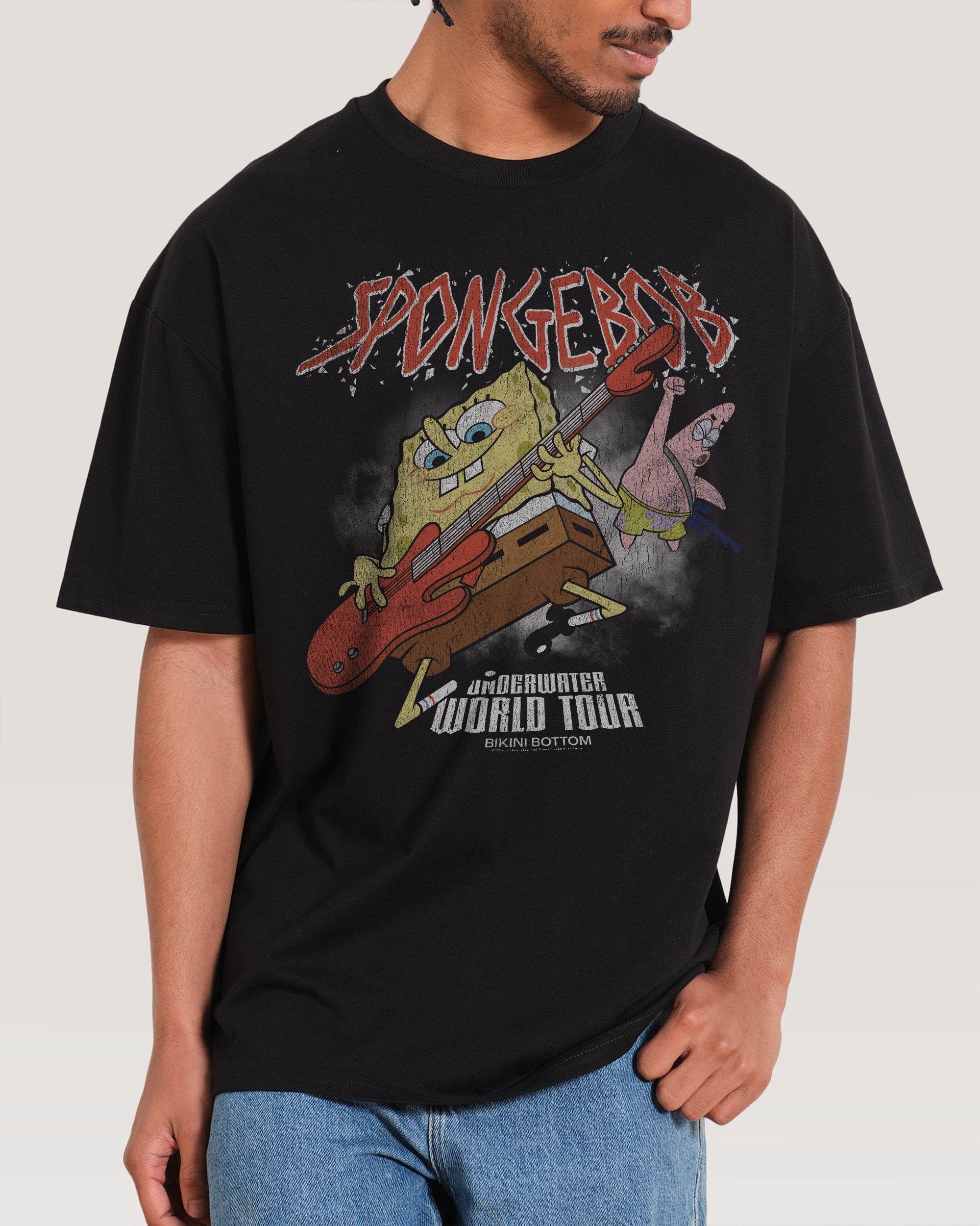 Spongebob’s World Tour Black T-Shirt