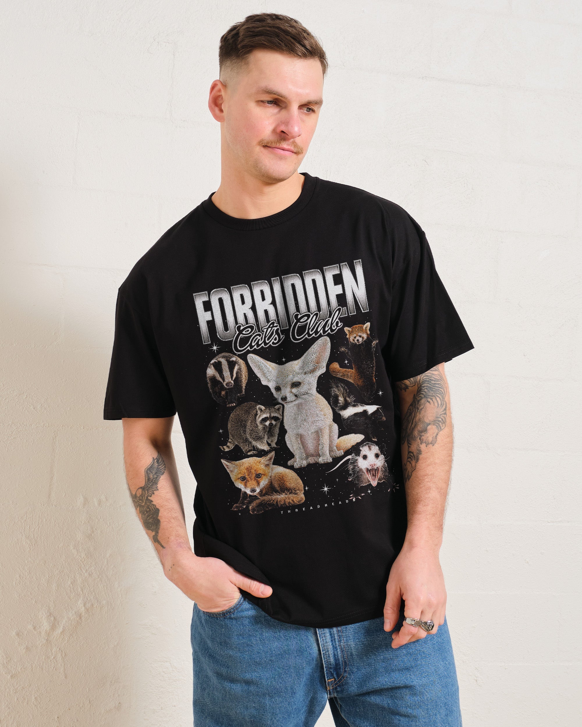 Forbidden Cat Club T-Shirt #gender_men's