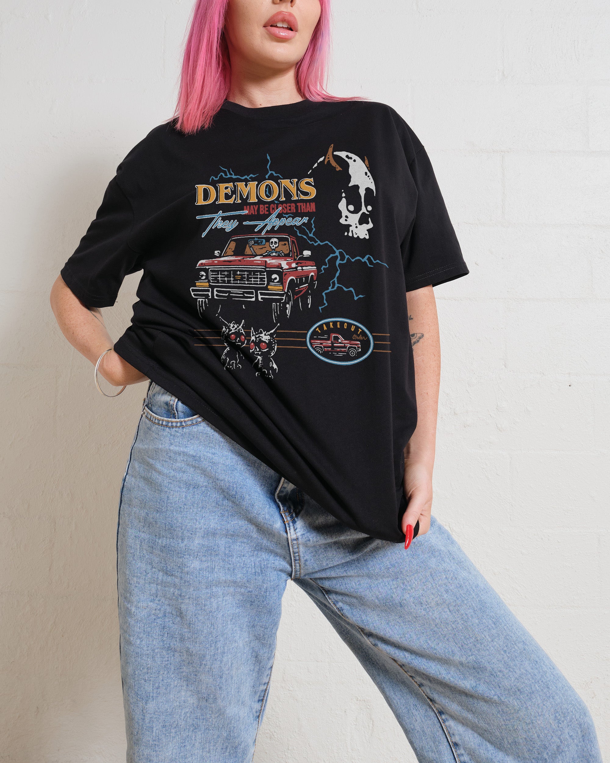 Demons May Be Closer Than They Appear T-Shirt #gender_men's