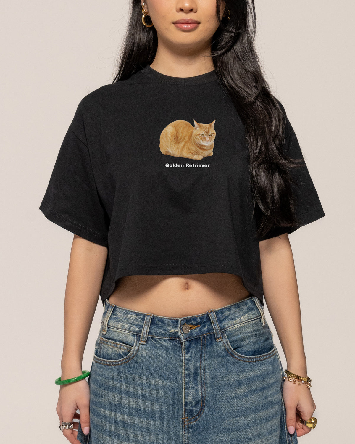 Golden Retriever Crop Tee
