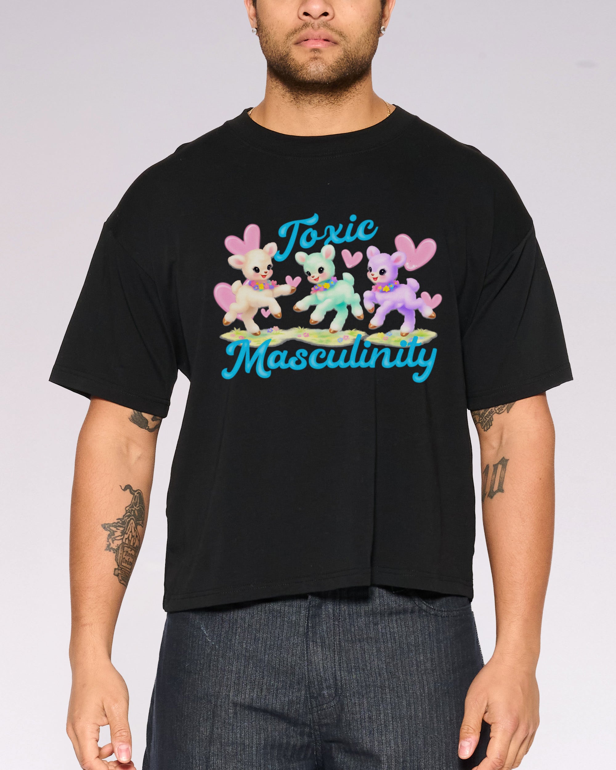 Toxic Masculinity Oversized Crop Tee