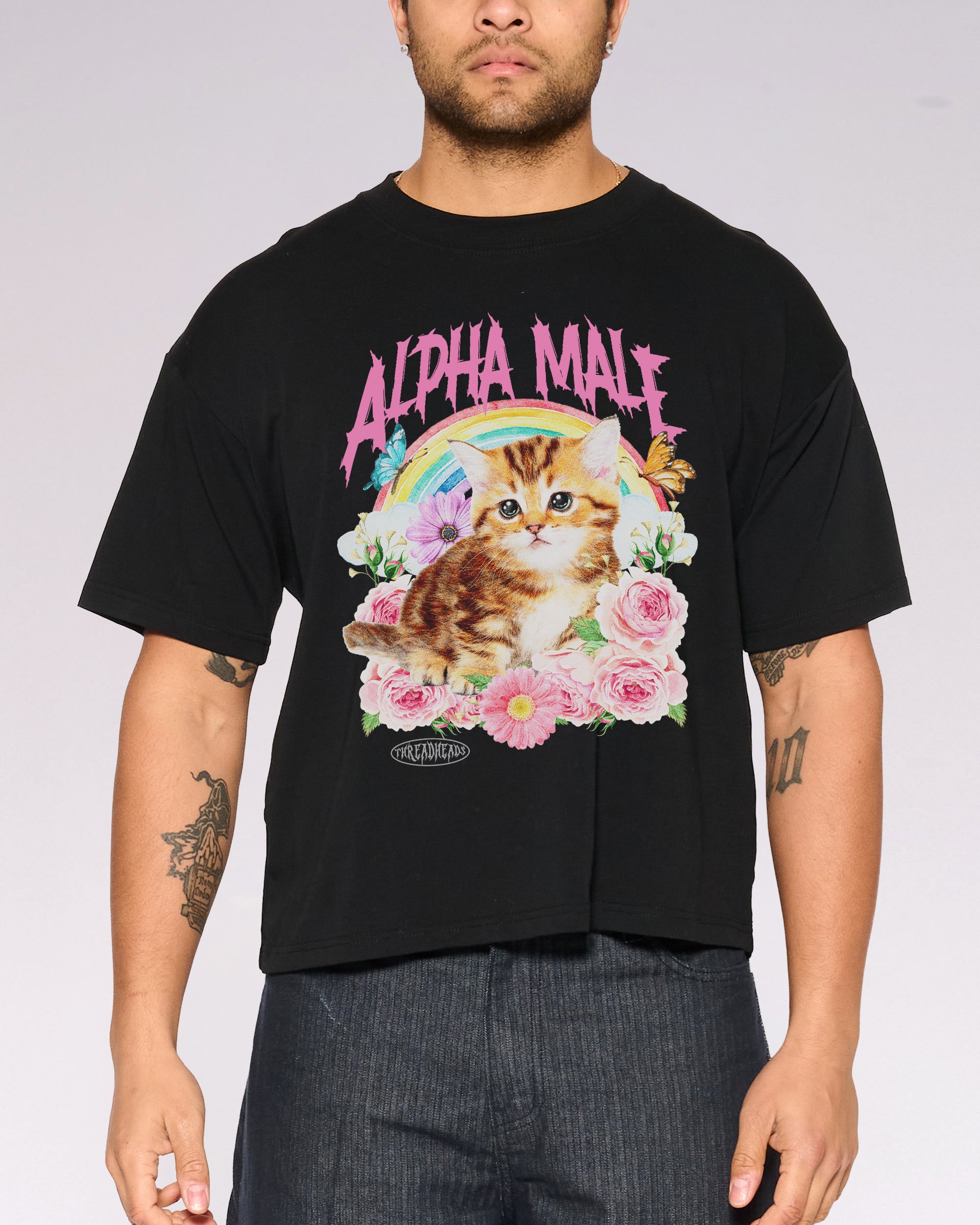 Alpha Male Oversized Crop Tee