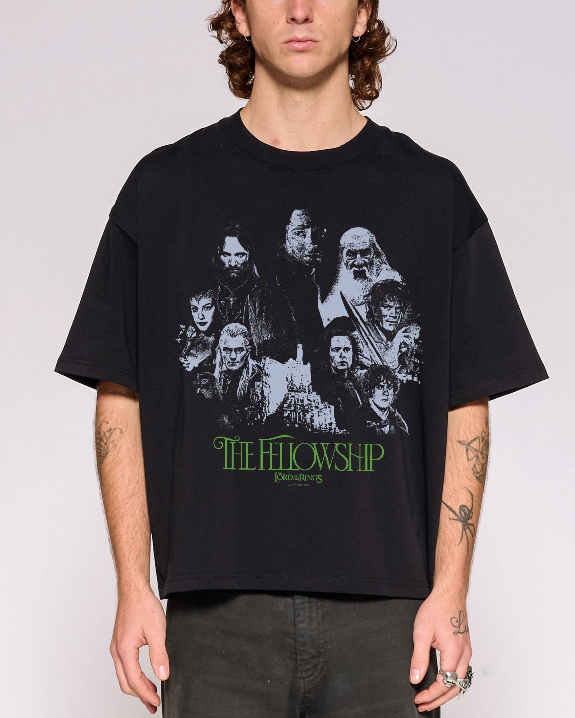 The Fellowship of the Ring Oversized Crop Tee