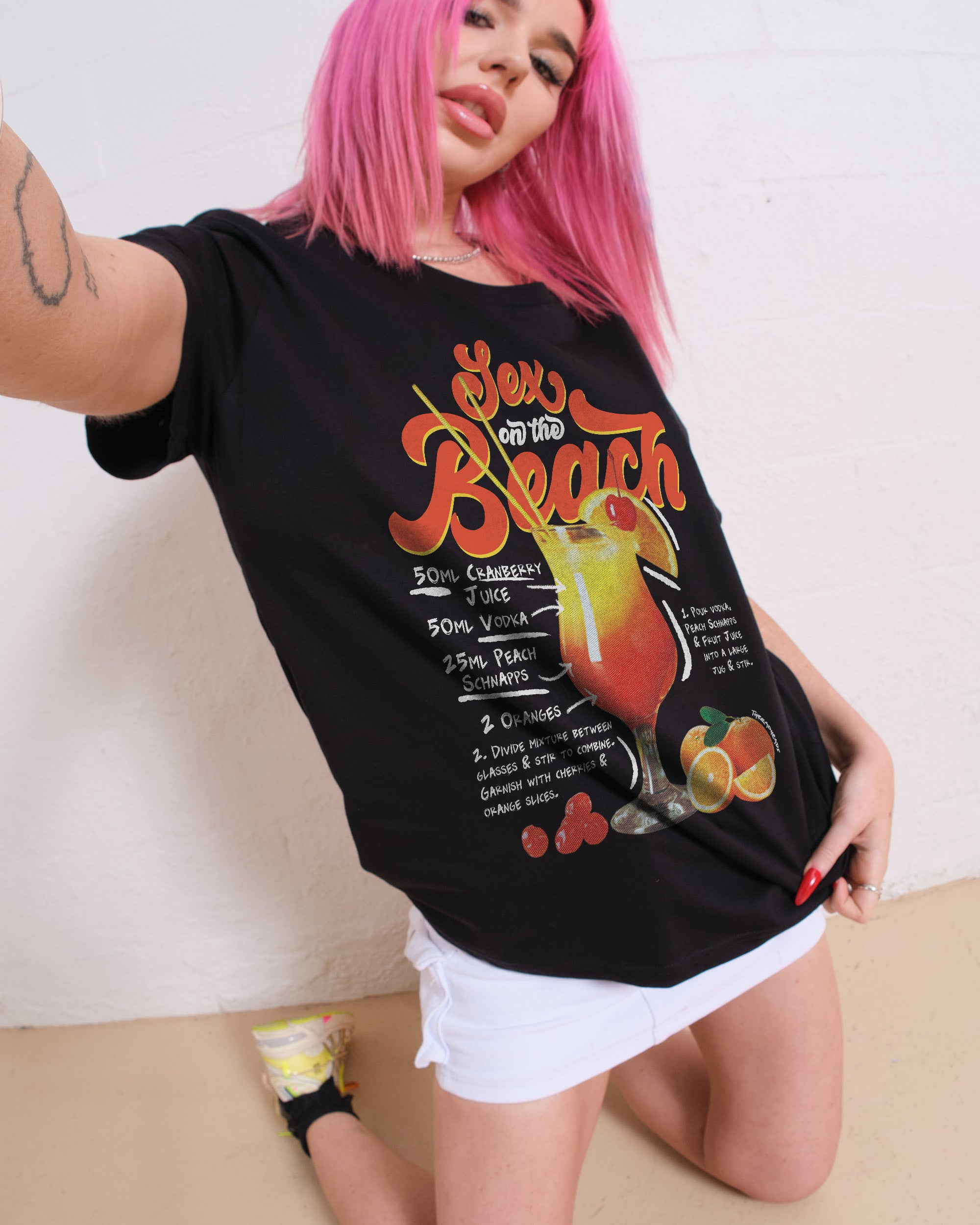 Sex On the Beach T Shirt Retro Cocktails T Shirt Canada 