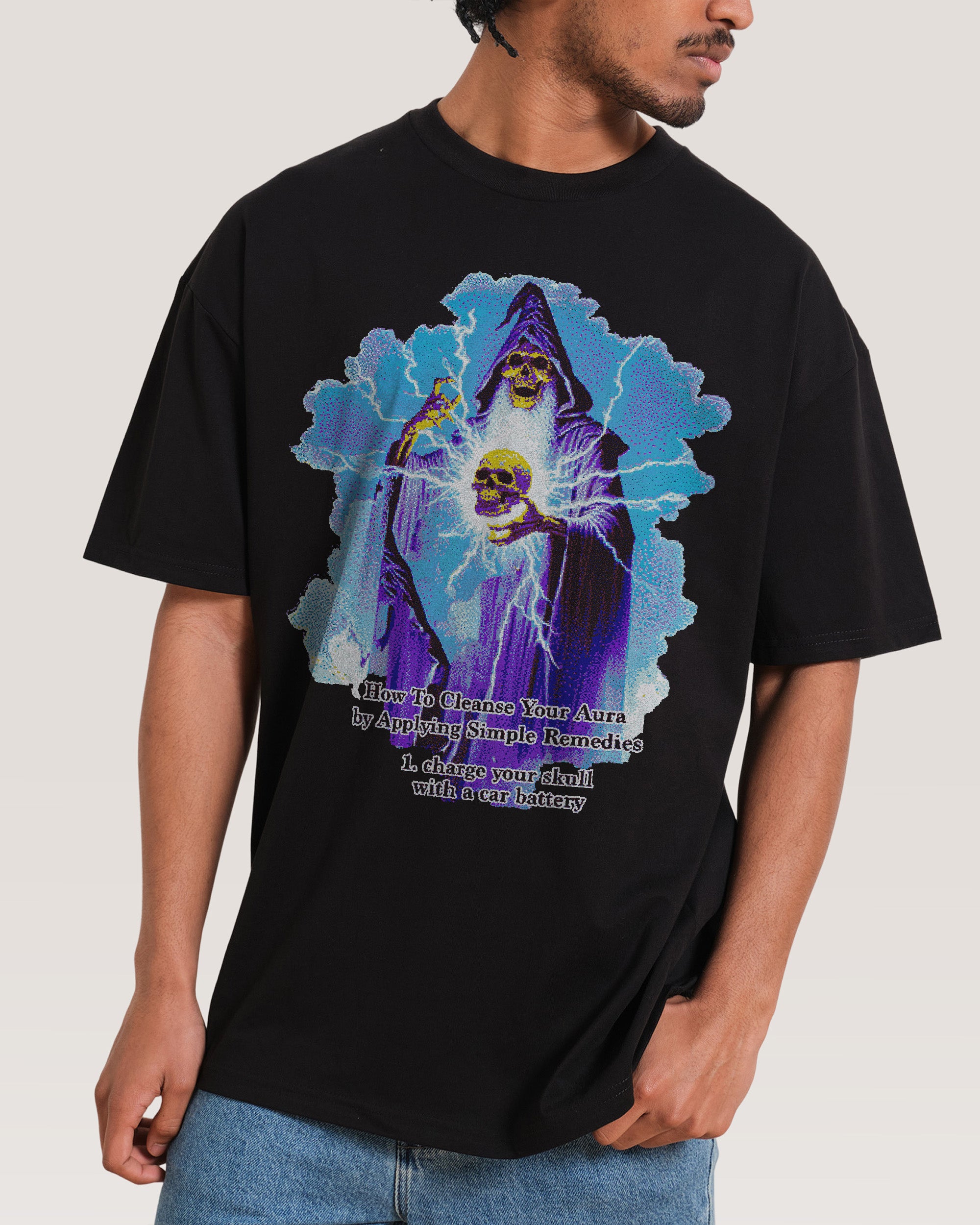 Aura Skull Black T-Shirt