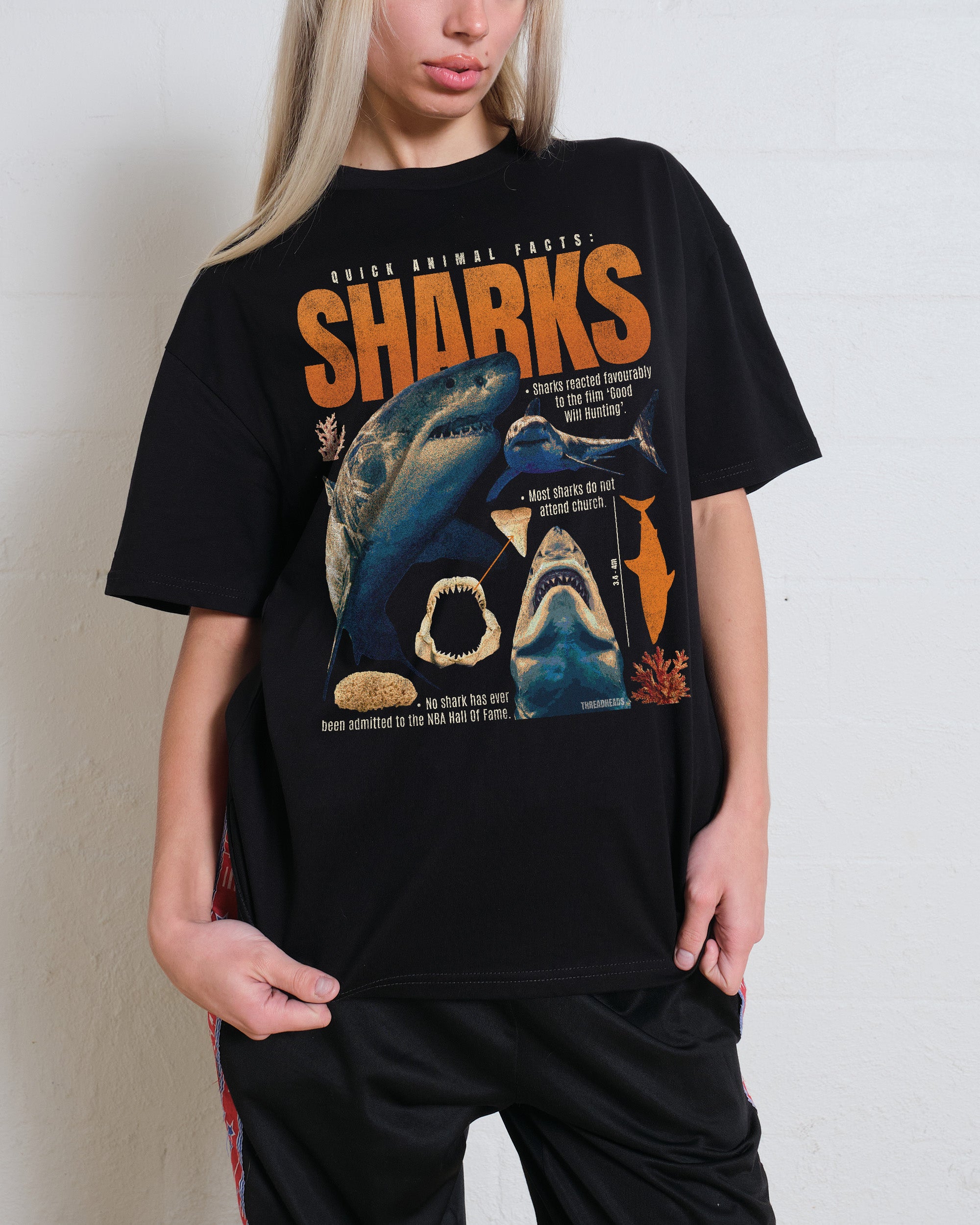 Quick Animal Facts - Sharks T-Shirt Australia Online Threadheads