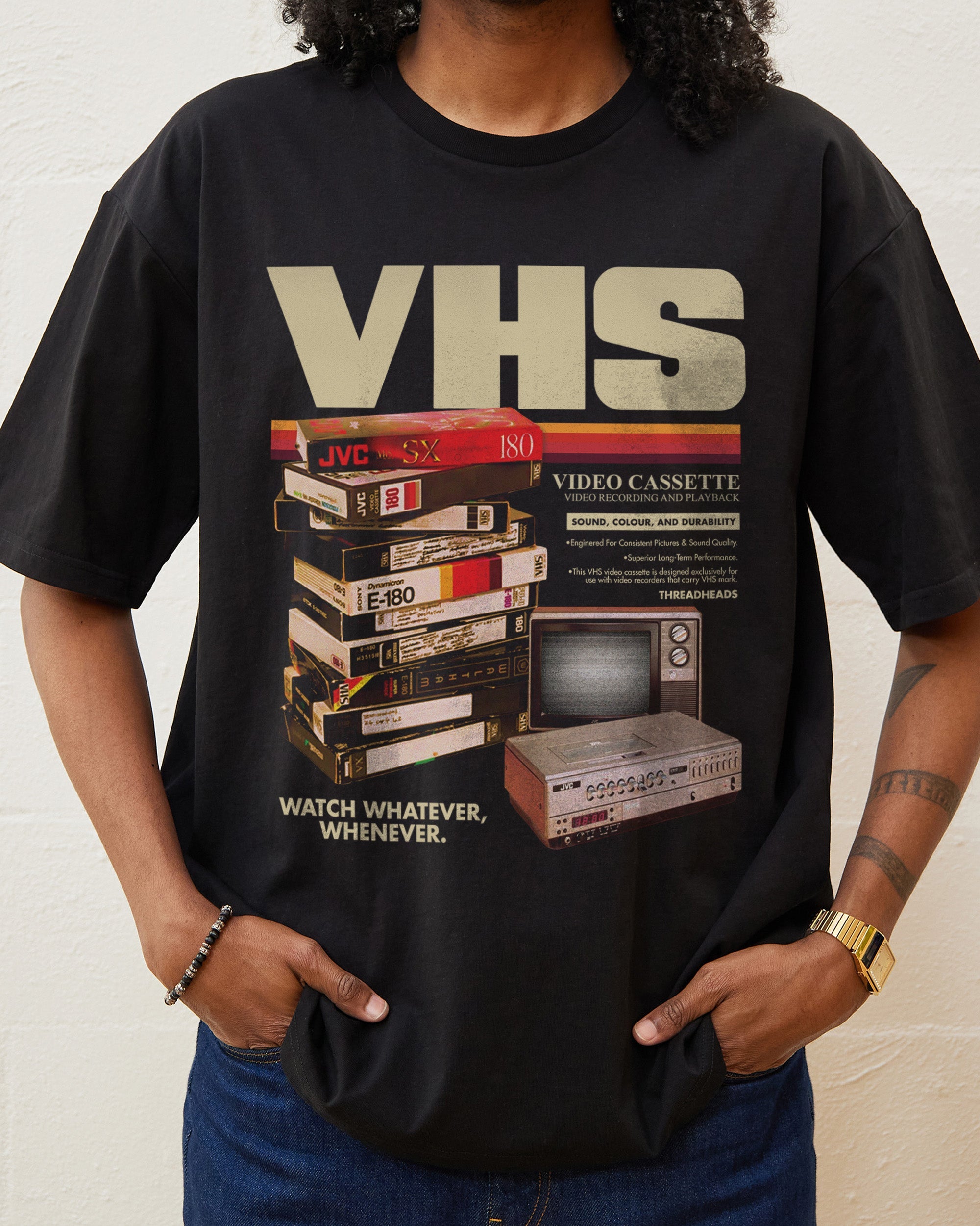 Threadless Blank VHS Playlist T-Shirt