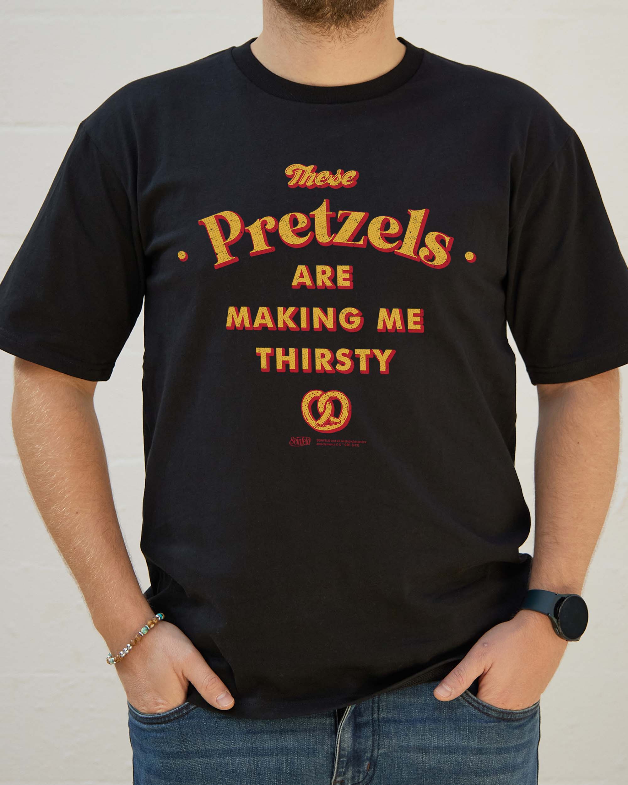 These Pretzels Are Making Me Thirsty T-Shirt Australia Online Black