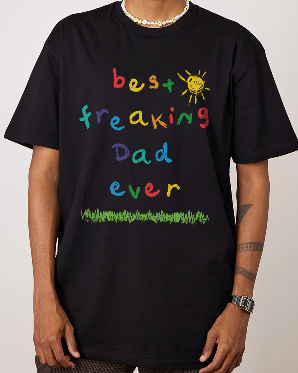 Best Freaking Dad Ever T-Shirt Australia Online #colour_black