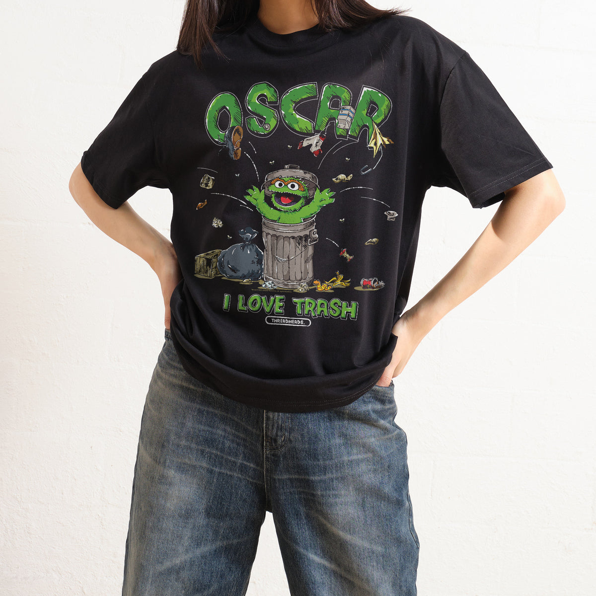 Oscar I Love Trash T-Shirt | Official Sesame Street Merch