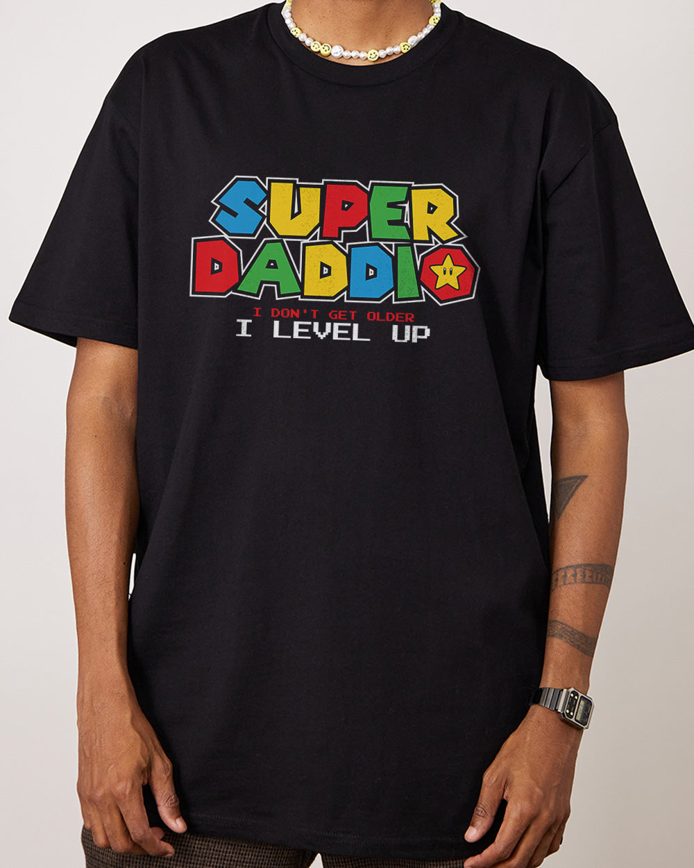Super Daddio T-Shirt Australia Online #colour_black