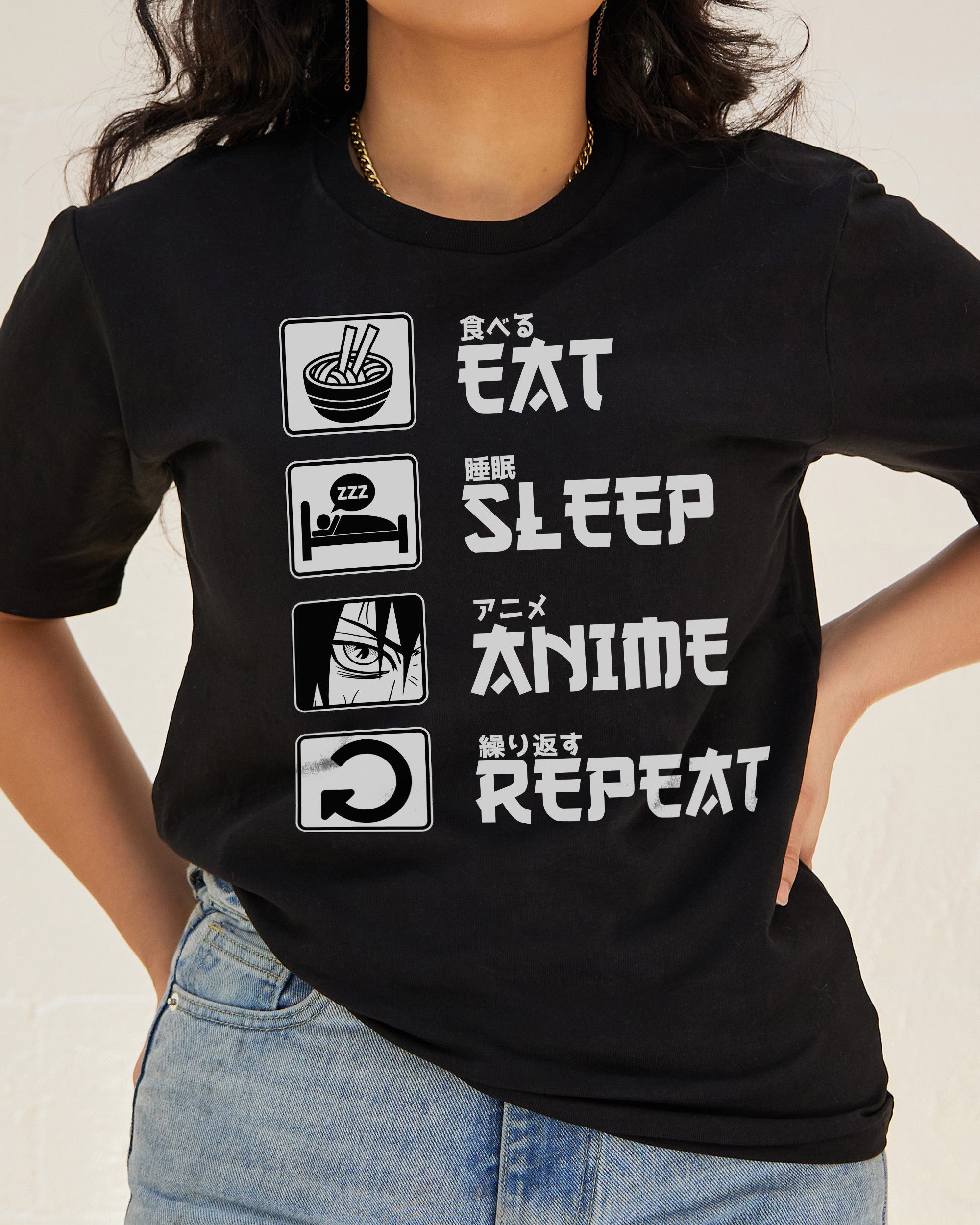 Buy Eat Sleep Anime Repeat Png File Instant Download Online in India - Etsy