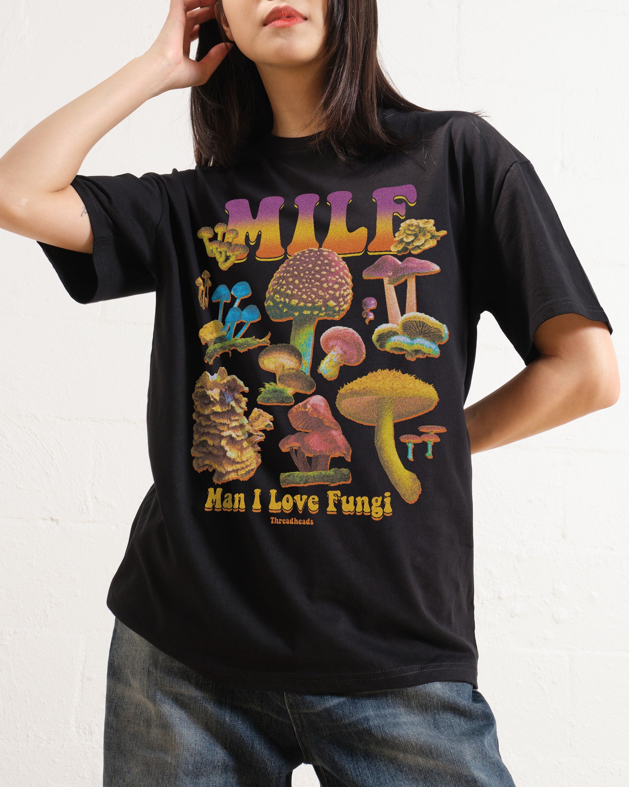 MILF Fungi T-Shirt Australia Online Black