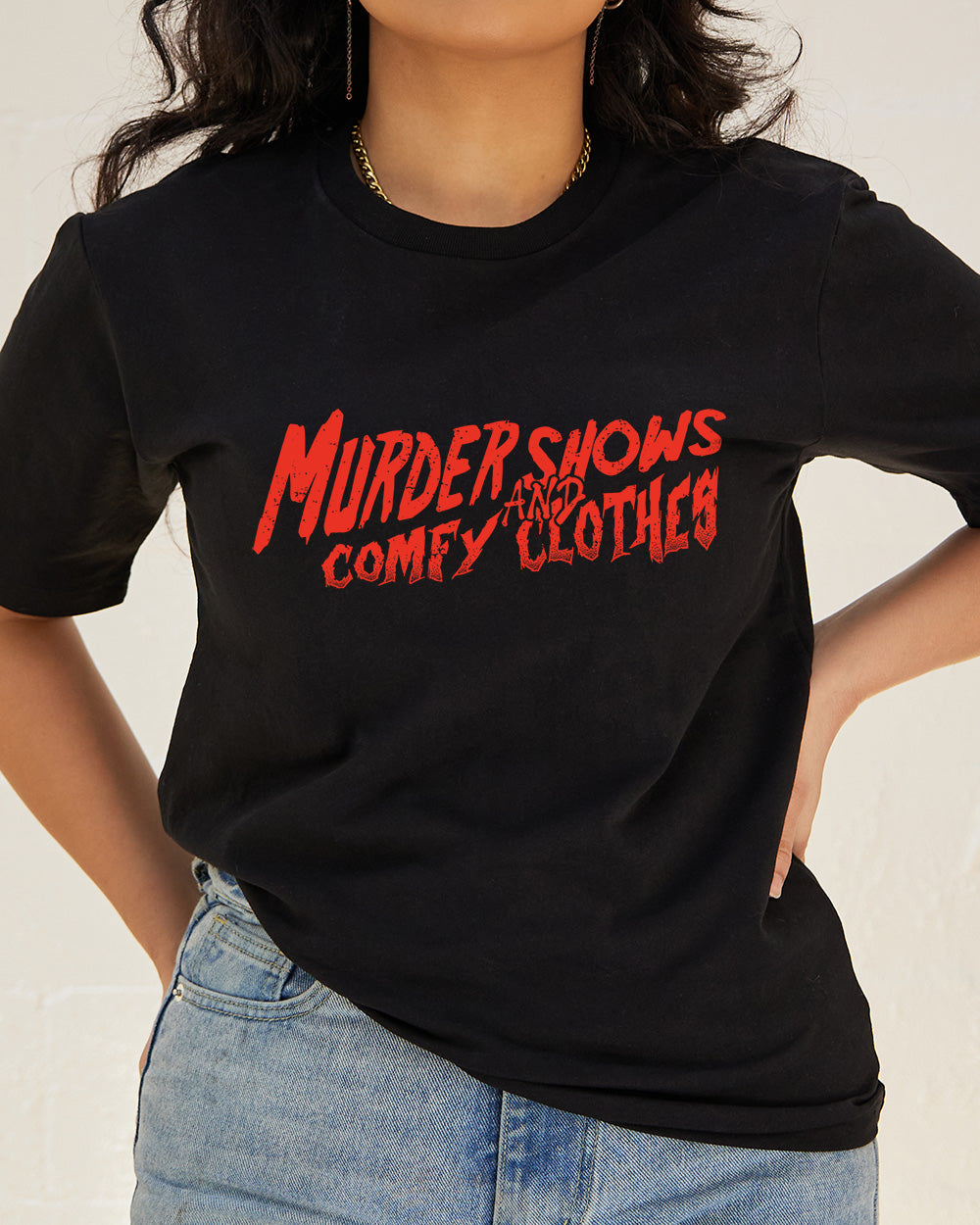 Murder Shows and Comfy Clothes T-Shirt Australia Online Black