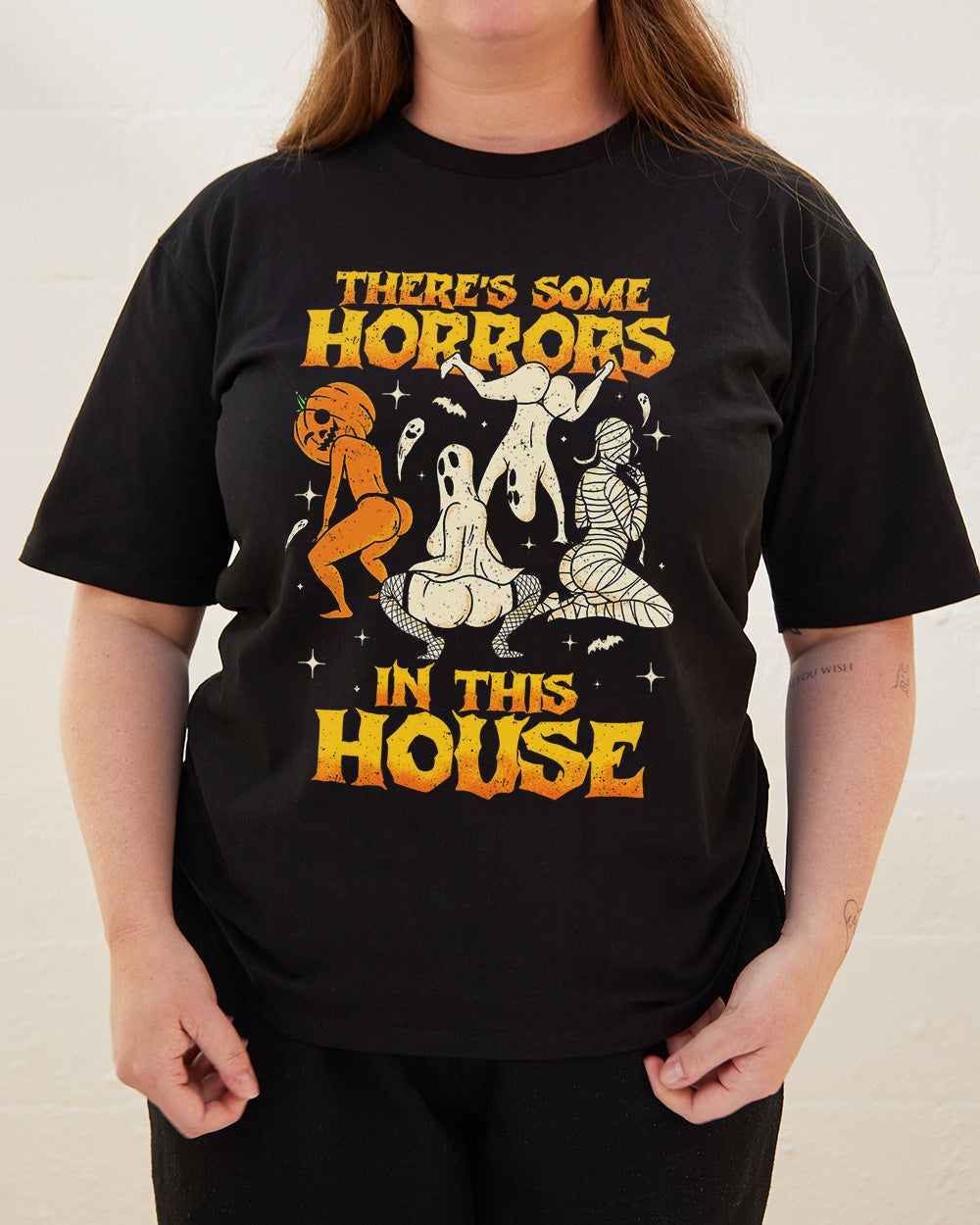 There's Some Horrors In This House T-Shirt Australia Online Black