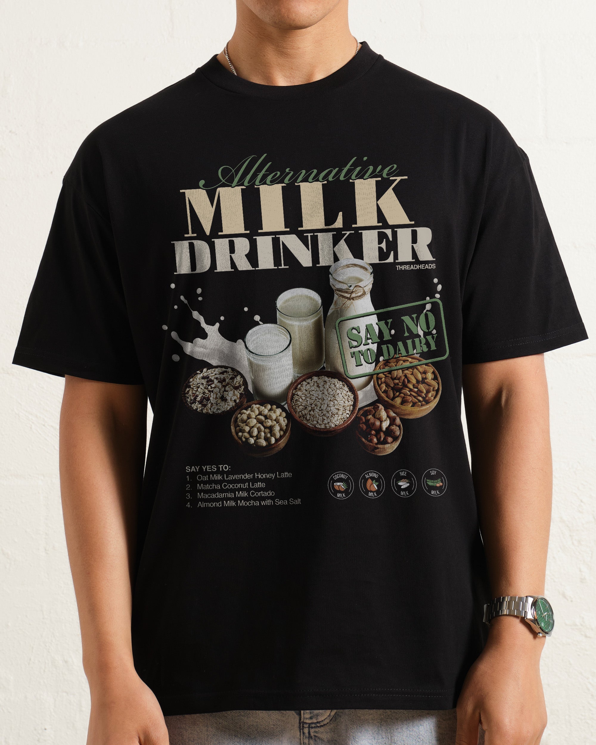 Alternative Milk Drinker T-Shirt #gender_men's