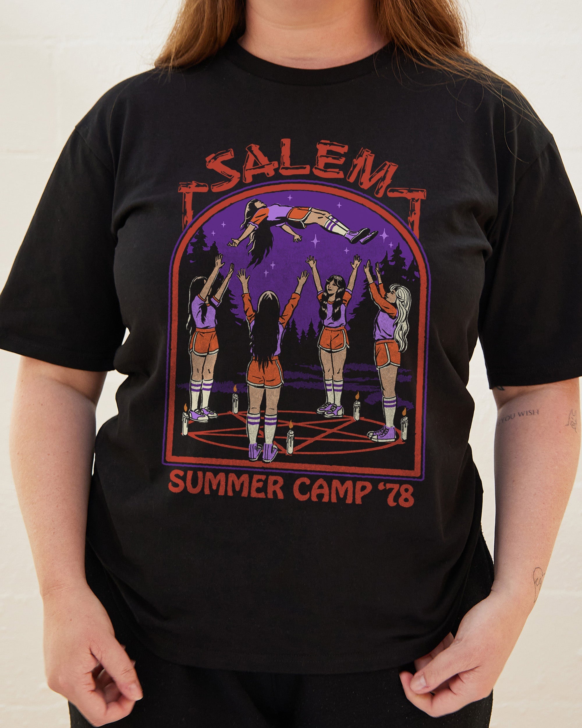Salem Summer Camp T-Shirt Australia Online Black